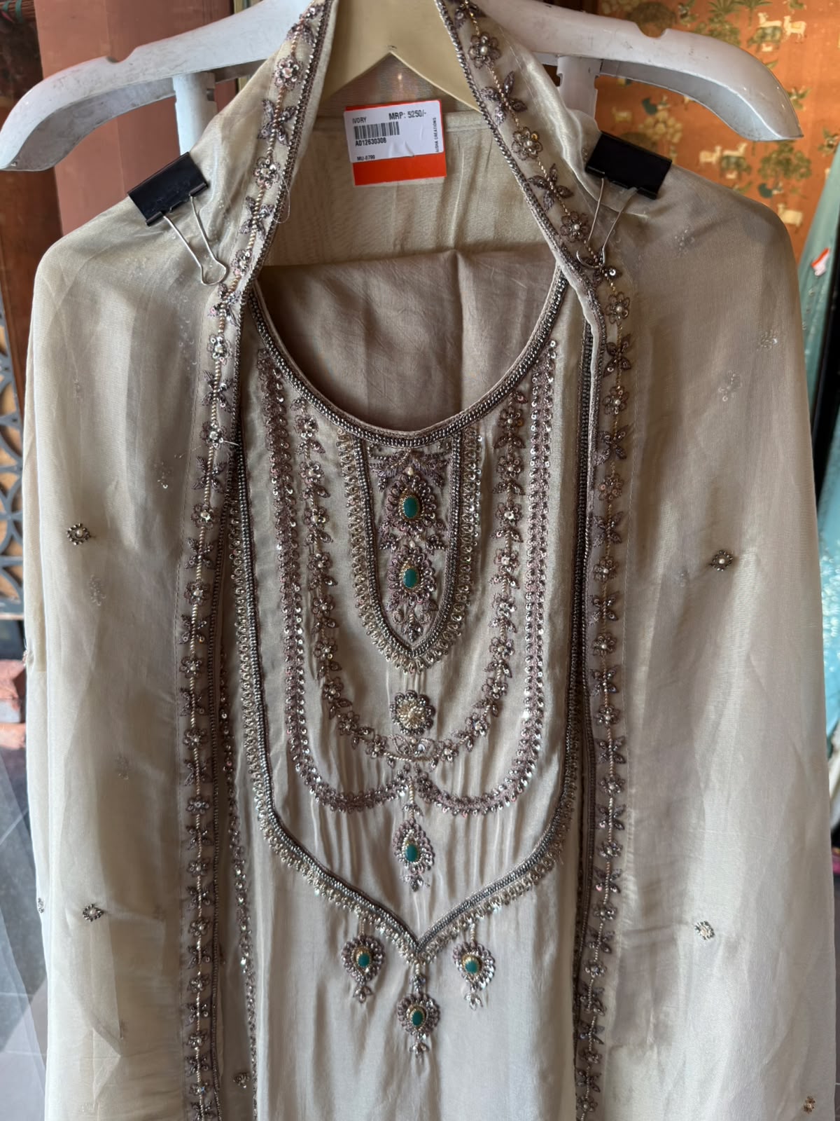 Ivory Handcrafted Suit Set