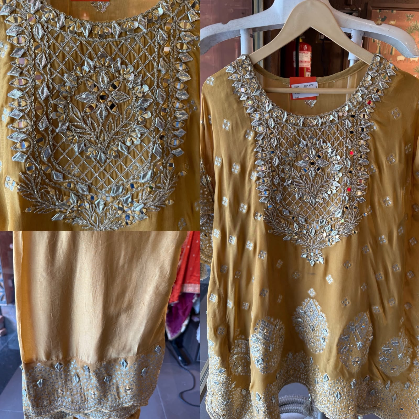 Designer Kaaftan With Farshi salwar