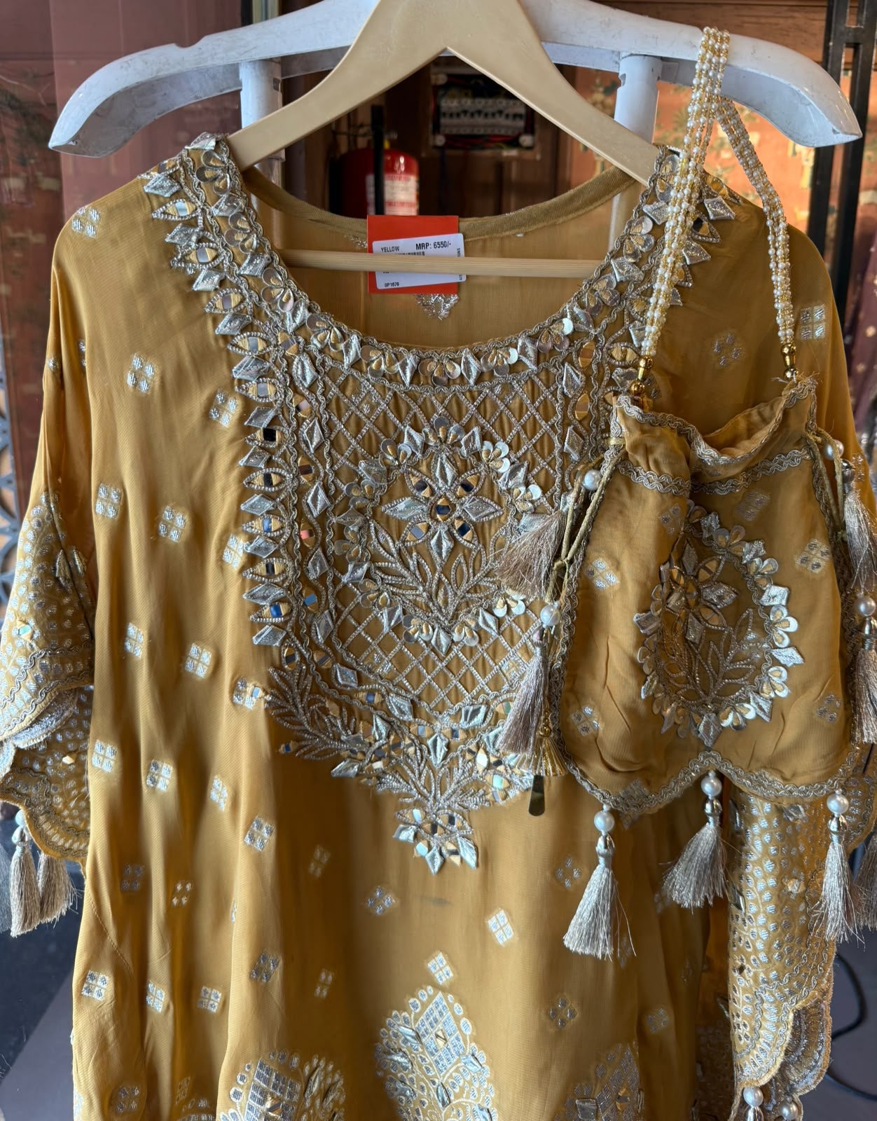 Designer Kaaftan With Farshi salwar