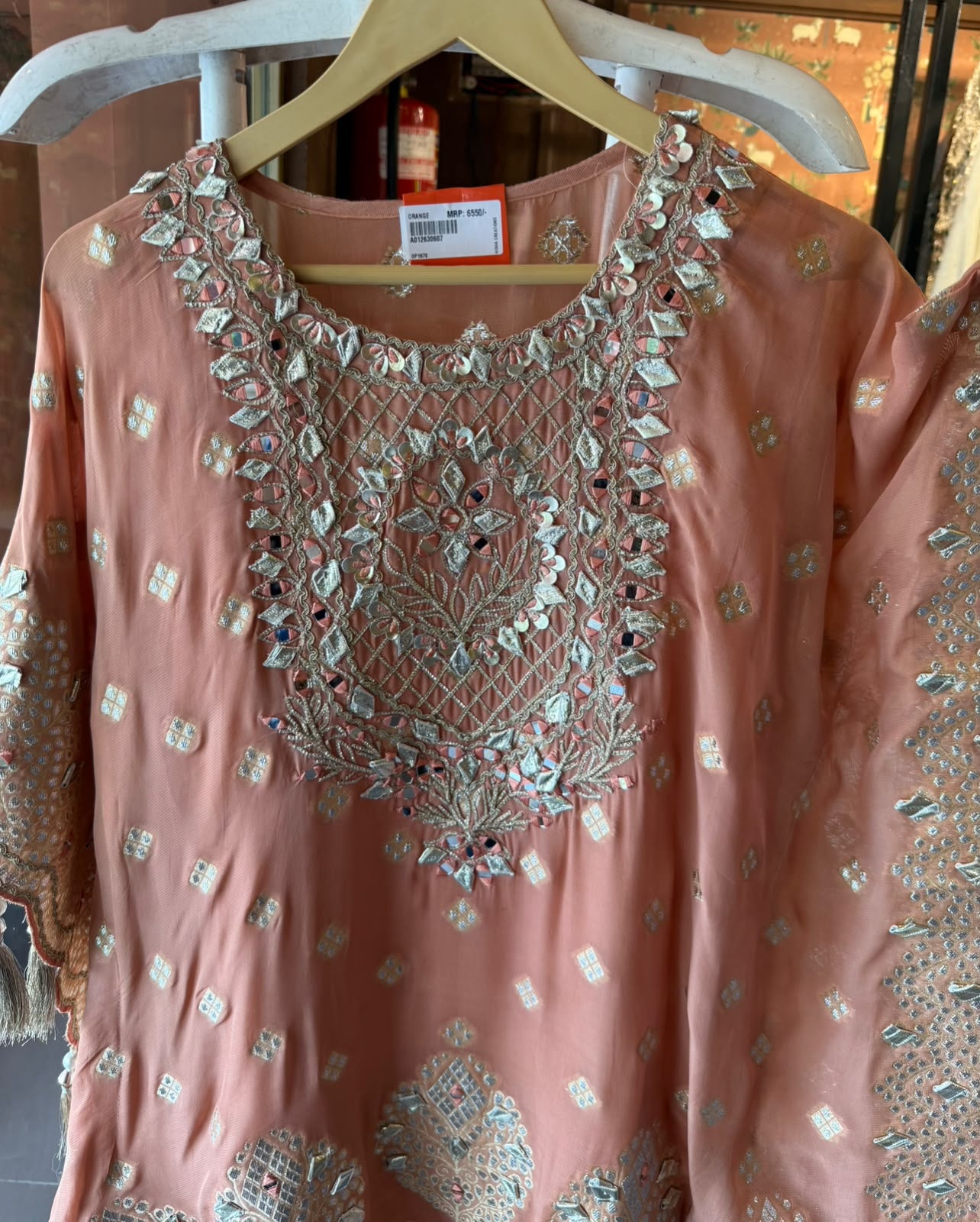Designer Kaaftan With Farshi salwar