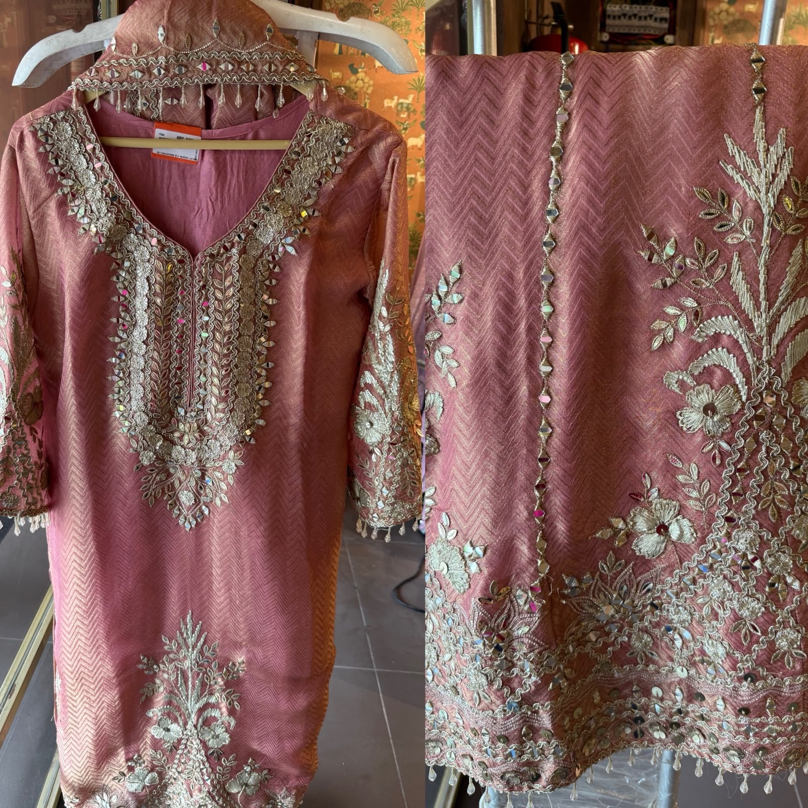 Embroidered Festive Suit Set