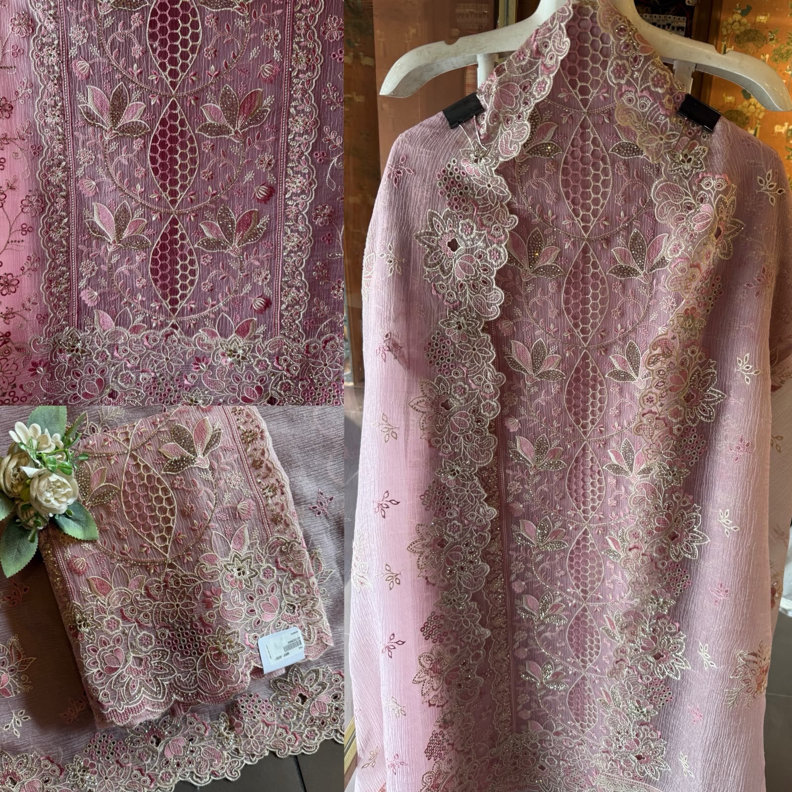 Designer Heavy Embroidered Pakistani Suit Set