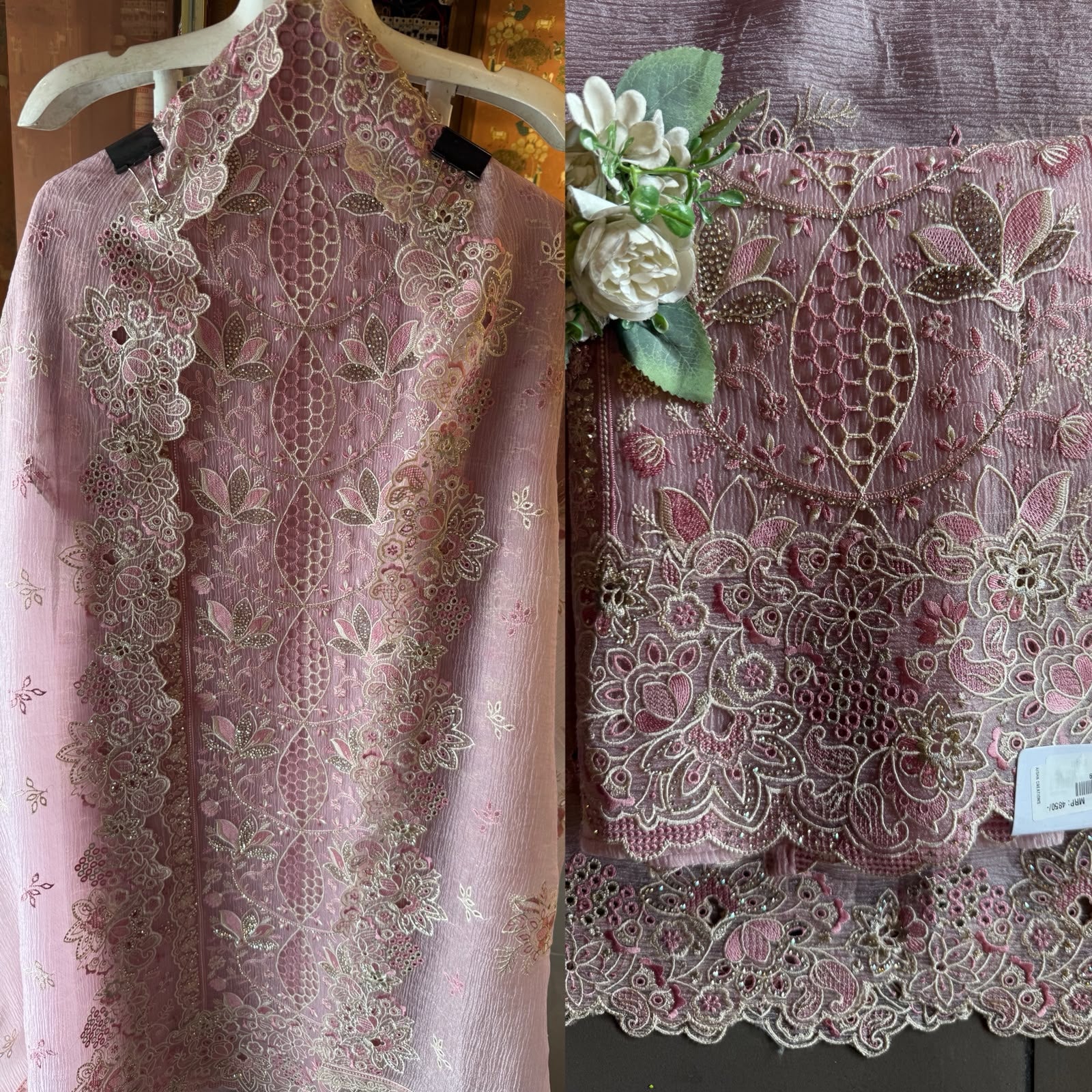Designer Heavy Embroidered Pakistani Suit Set