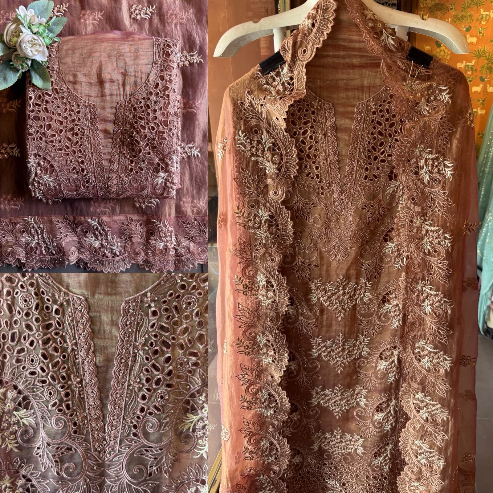 Designer Heavy Embroidered Pakistani Suit Set