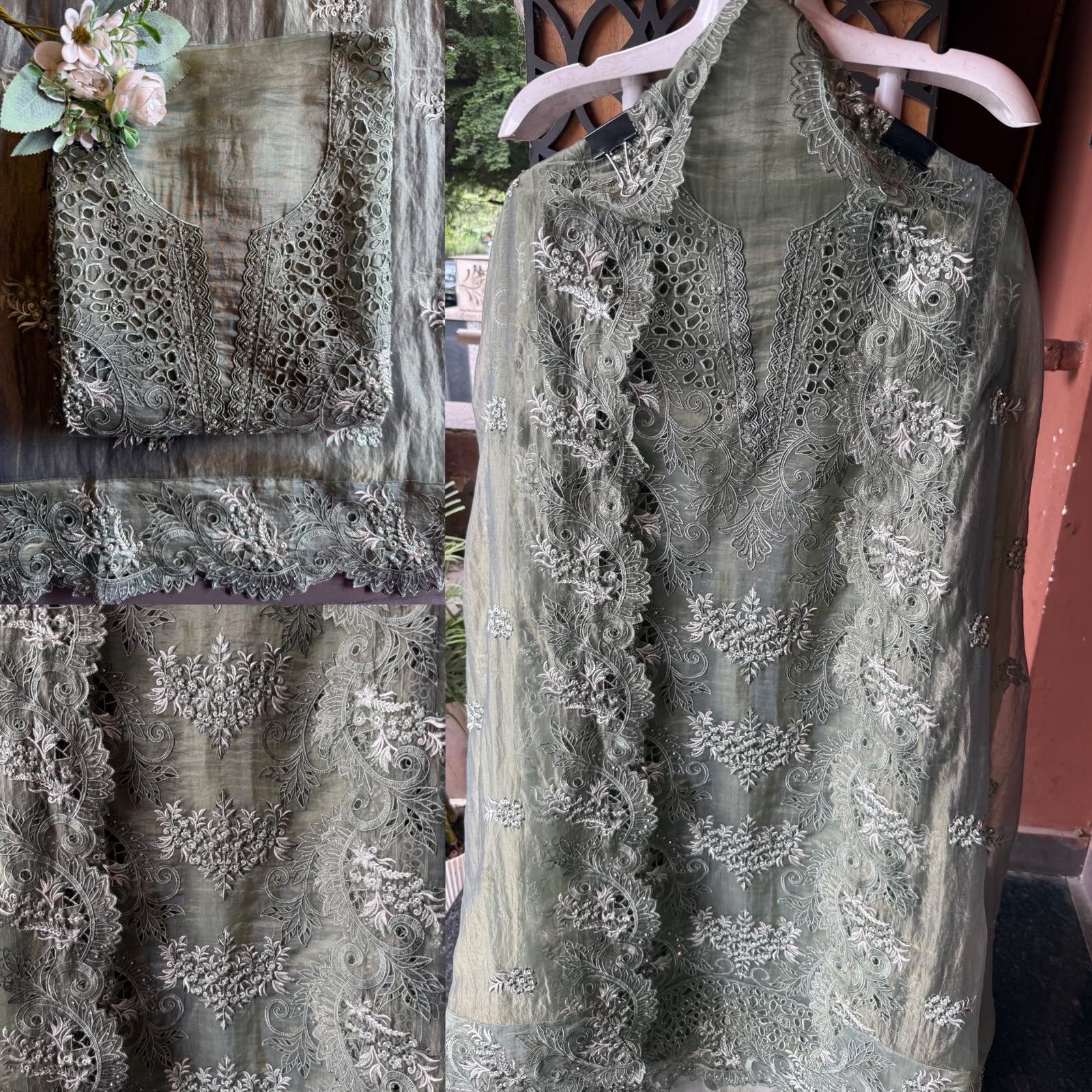 Designer Heavy Embroidered Pakistani Suit Set