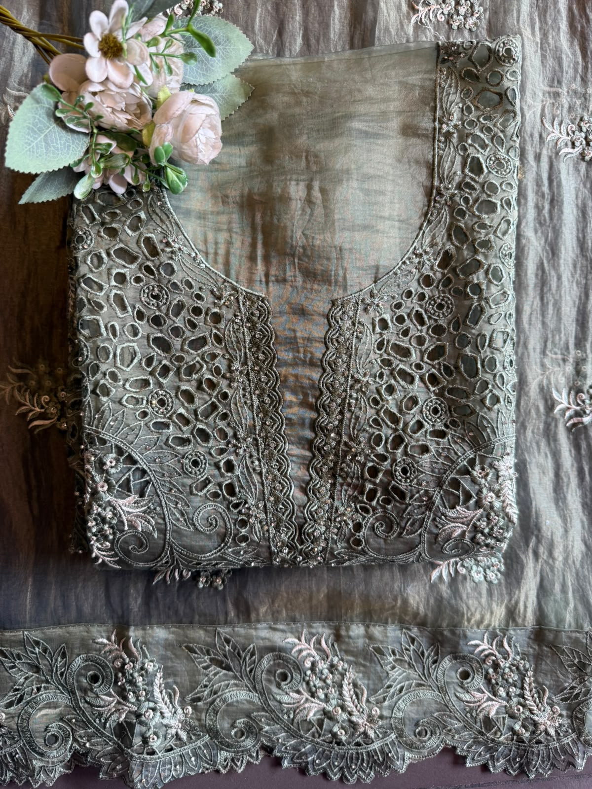 Designer Heavy Embroidered Pakistani Suit Set
