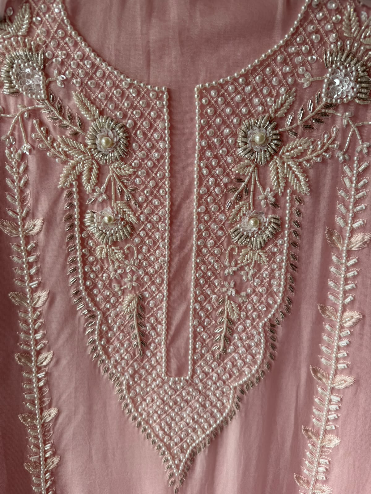 Hand-Embellished Suit Set