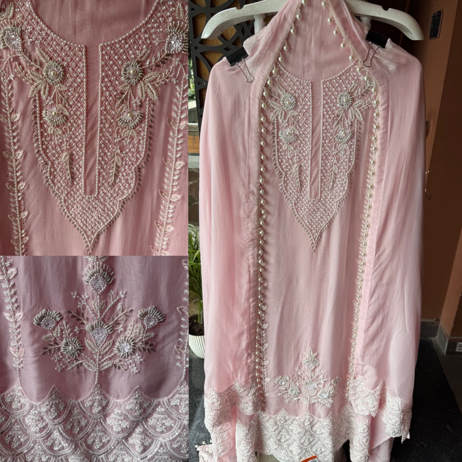 Hand-Embellished Suit Set