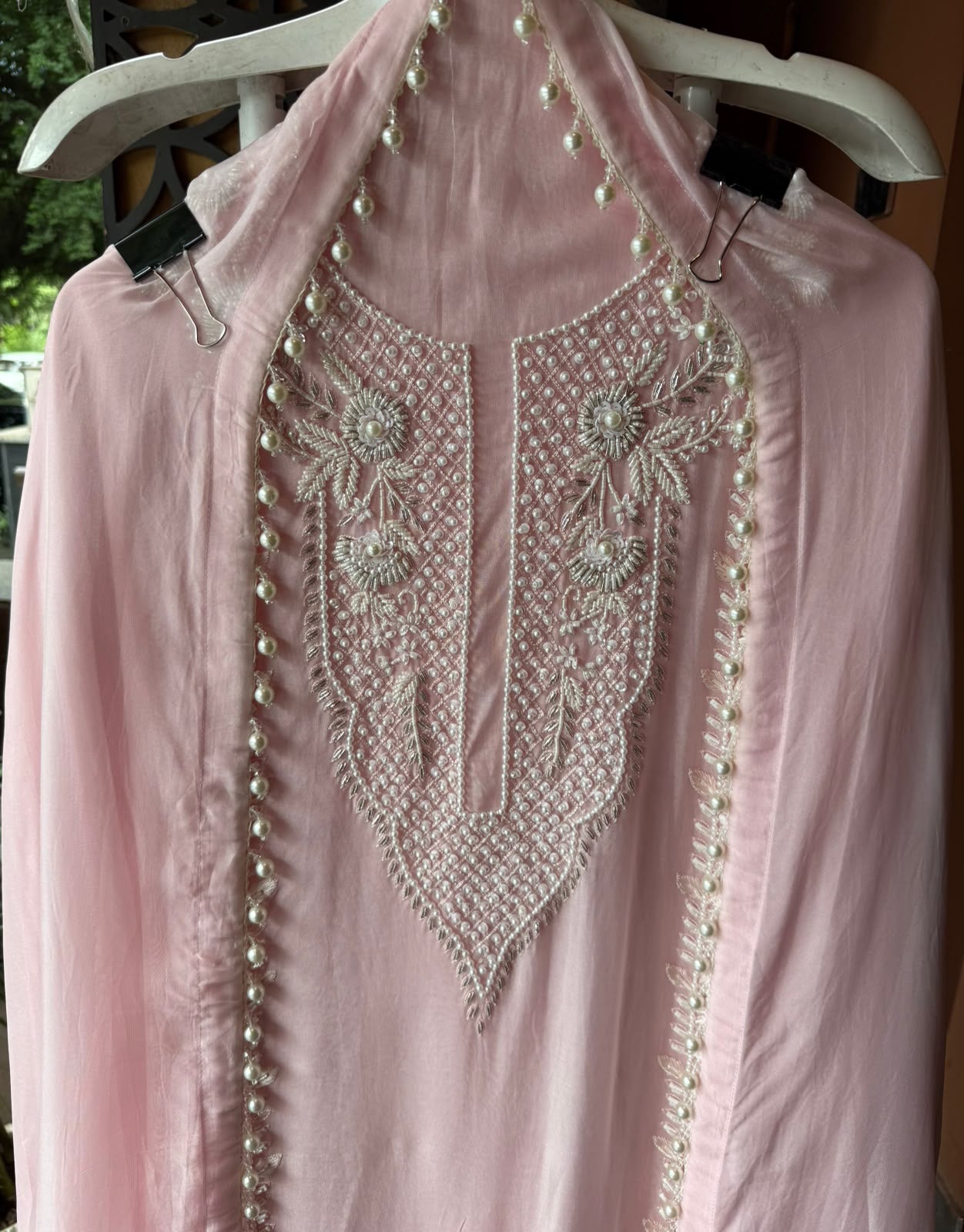 Hand-Embellished Suit Set