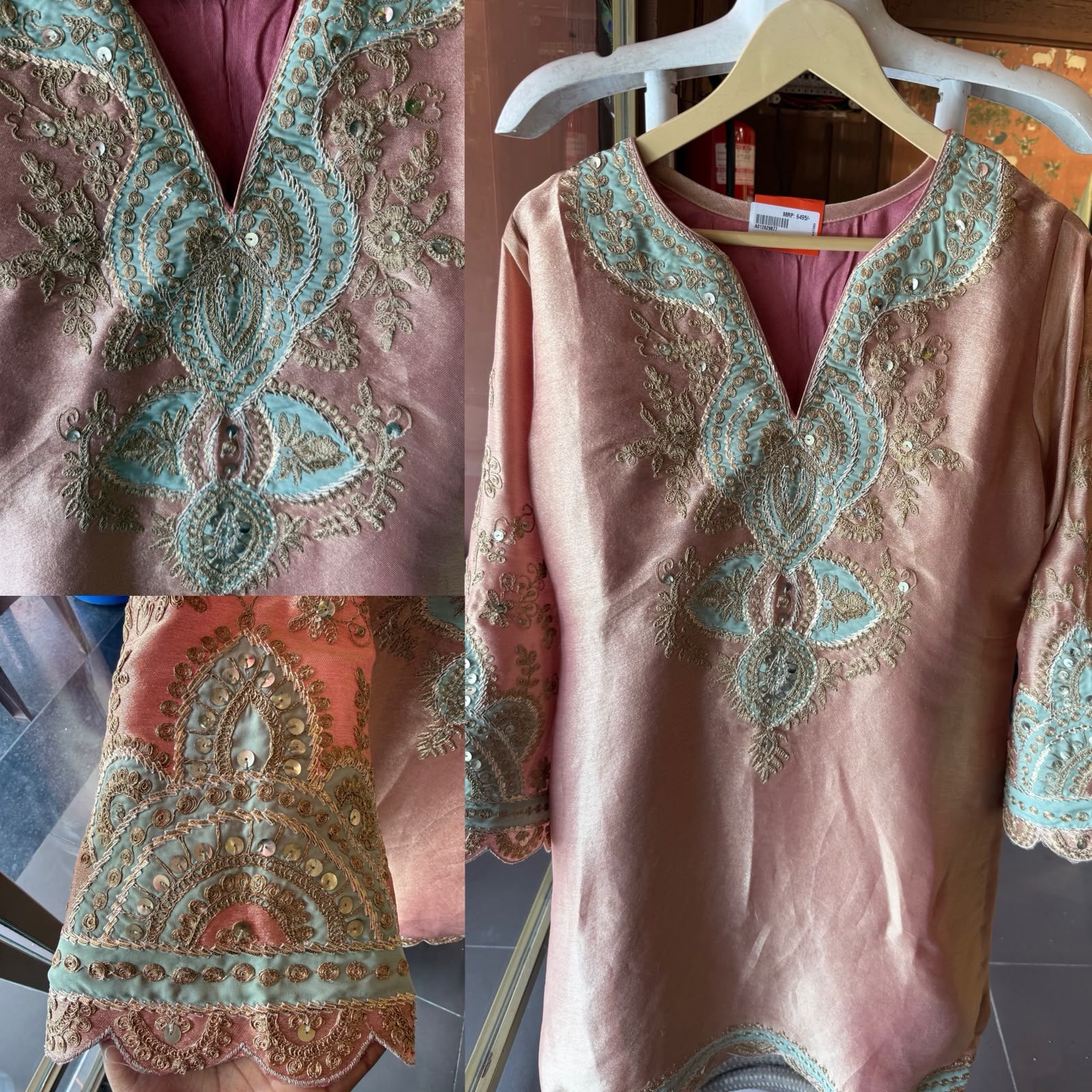 Soft Pastel giraffe tissue suit set