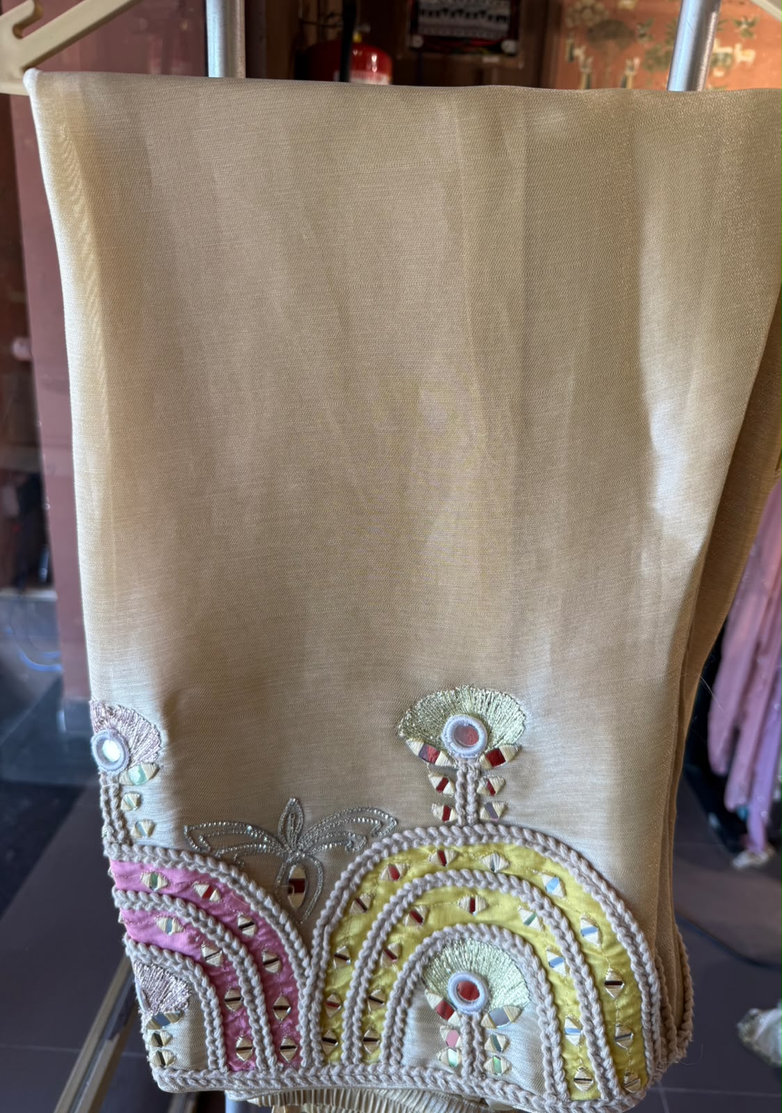 Hand crafted Embroidered Anarkali Set