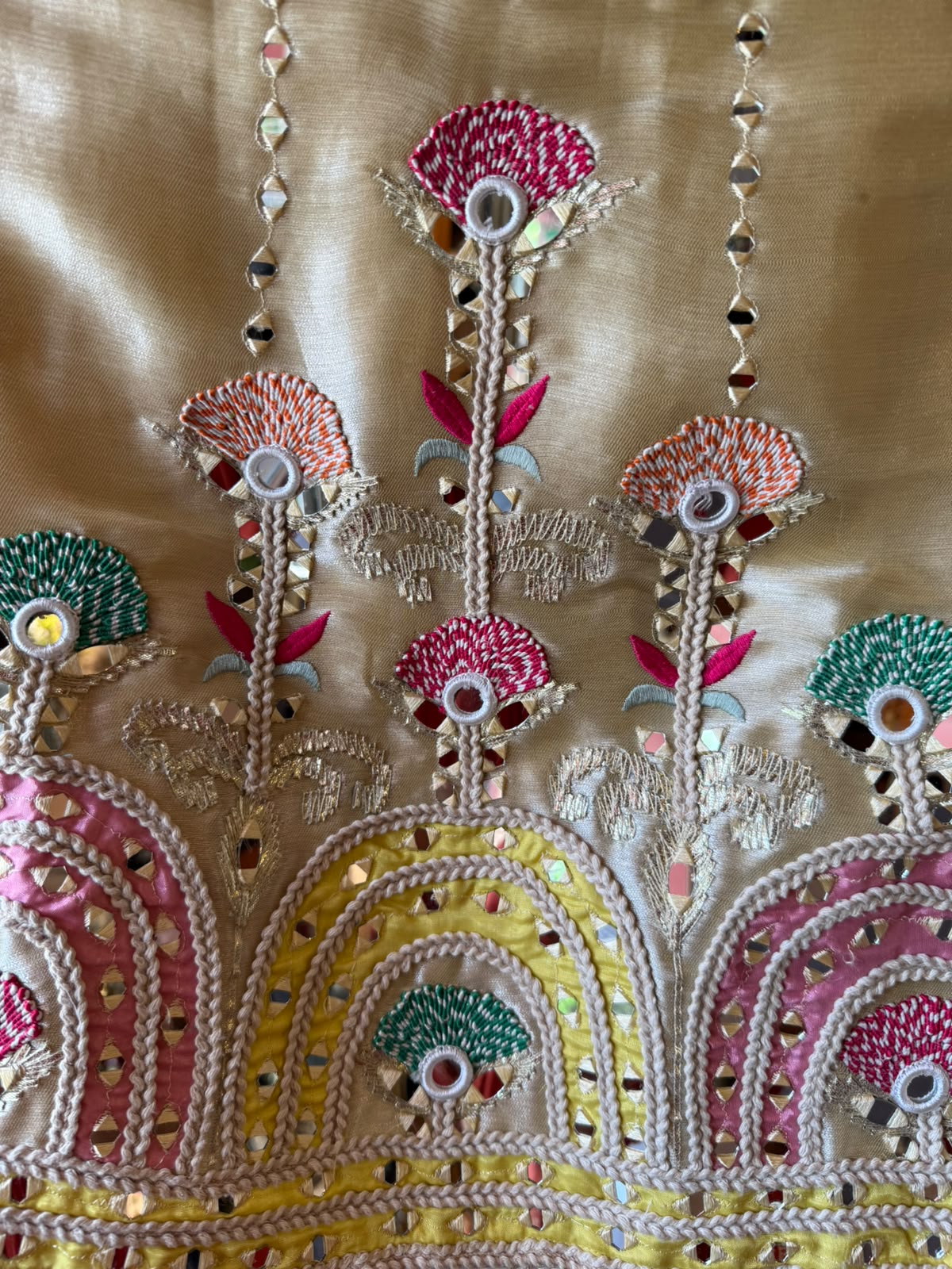 Hand crafted Embroidered Anarkali Set