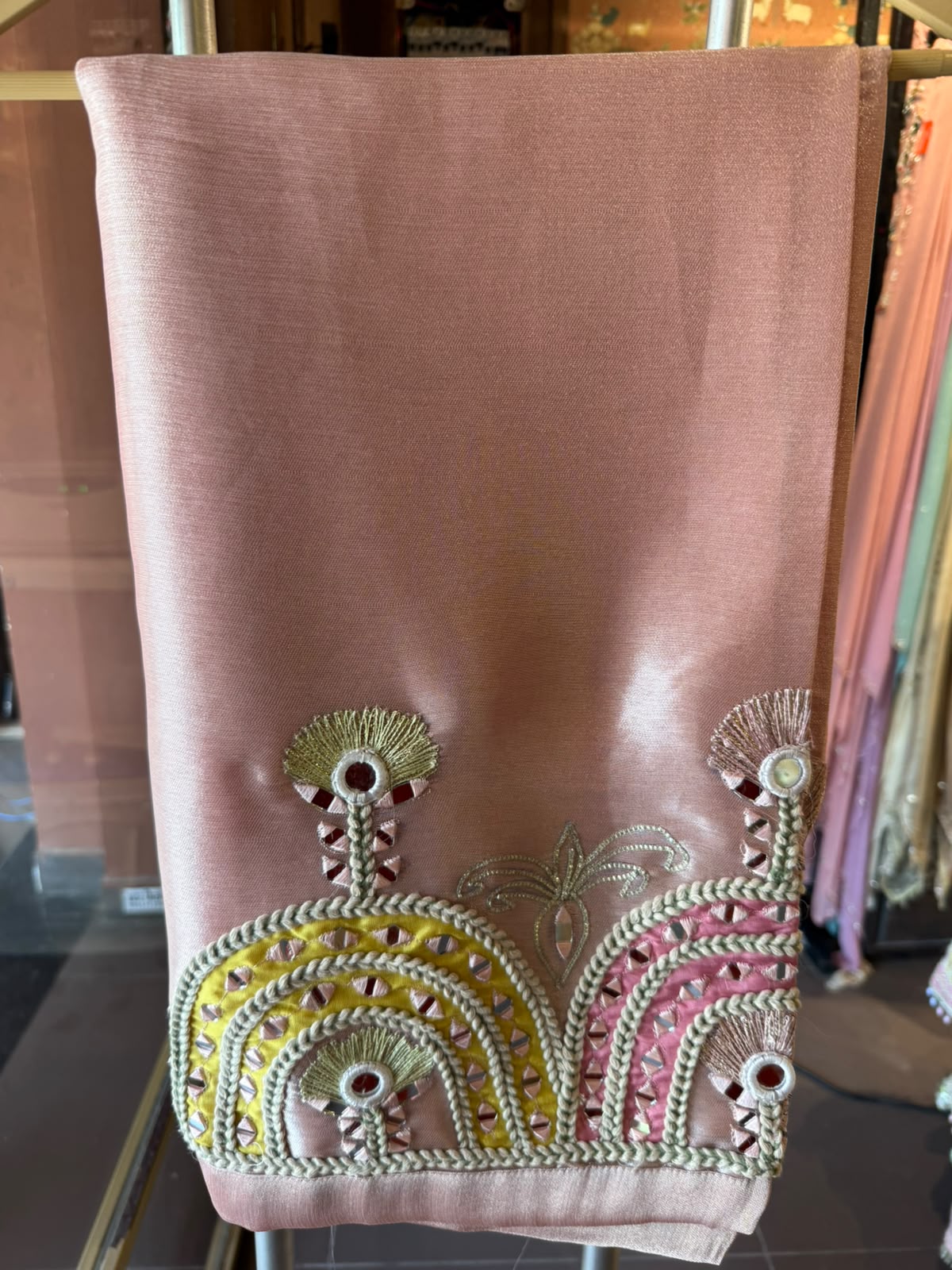 Hand crafted Embroidered Anarkali Set