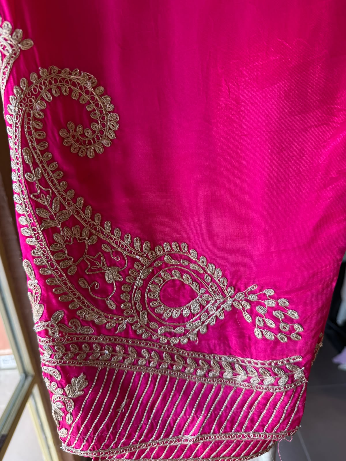 Rani Pink Embroidered Kurta Set