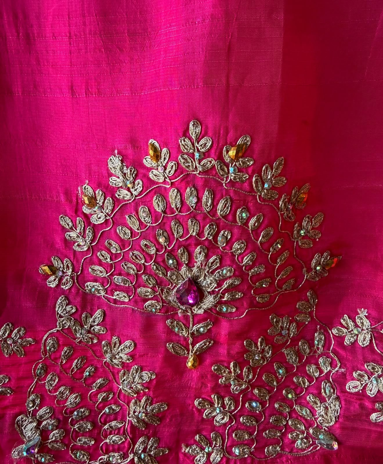 Rani Pink Embroidered Kurta Set