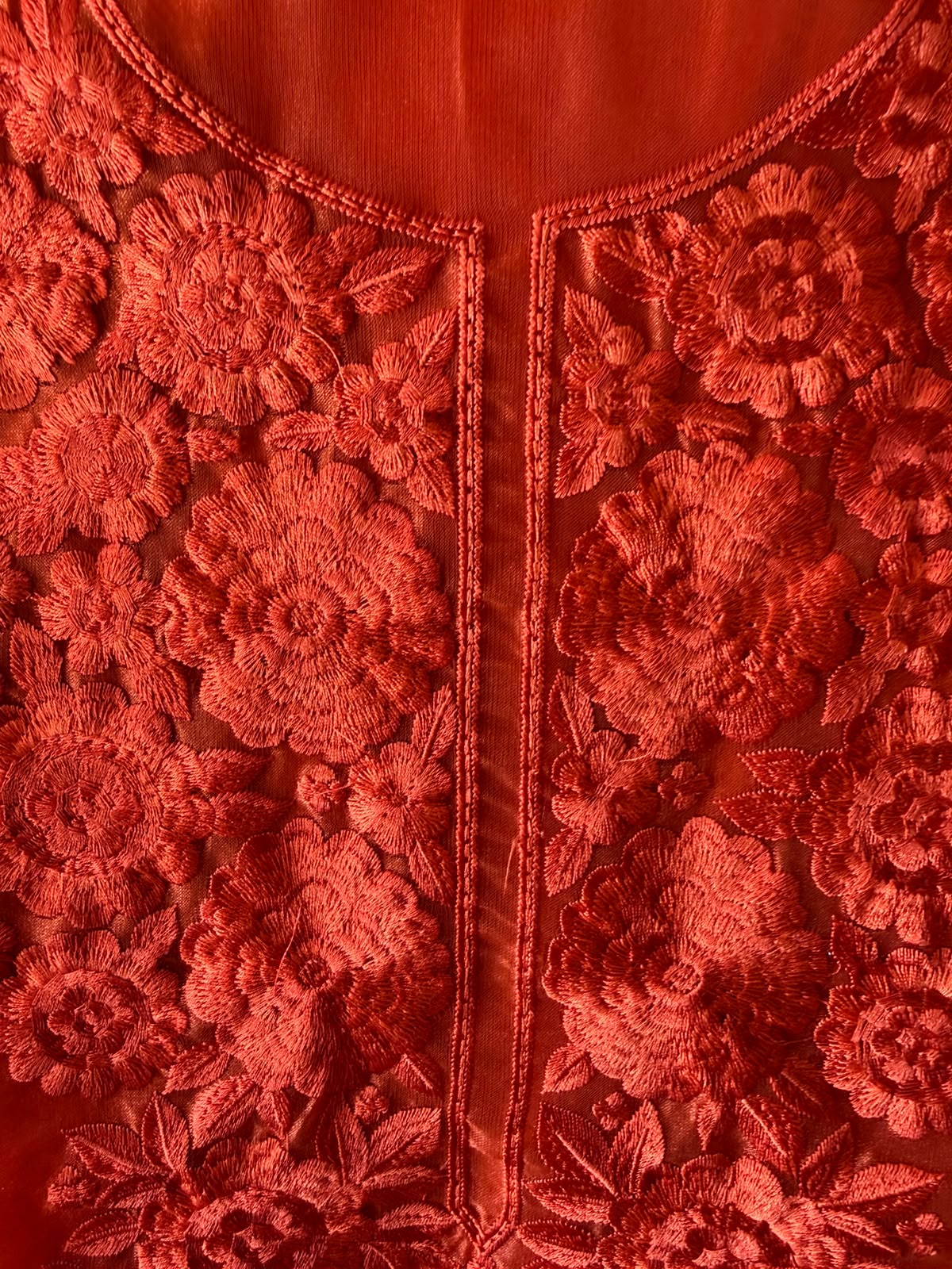 Floral thread Embroidered Suit Set