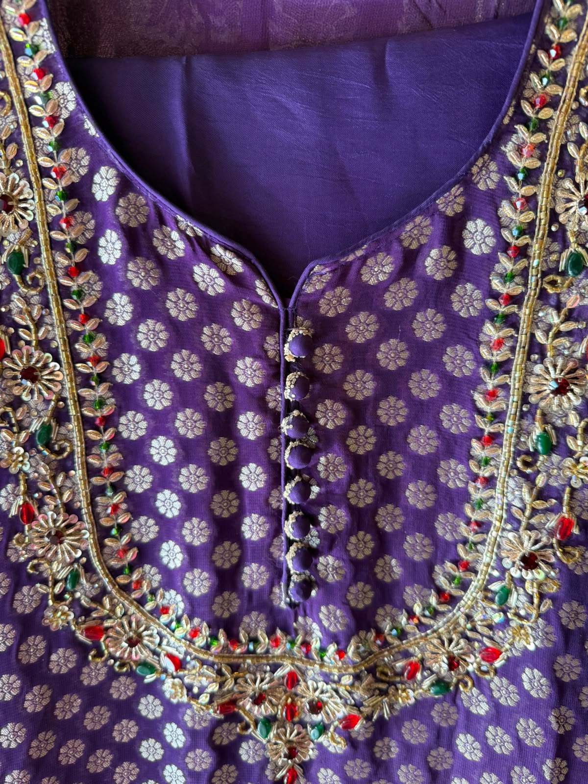 Khaddi Georgette  Banarasi Suit Set