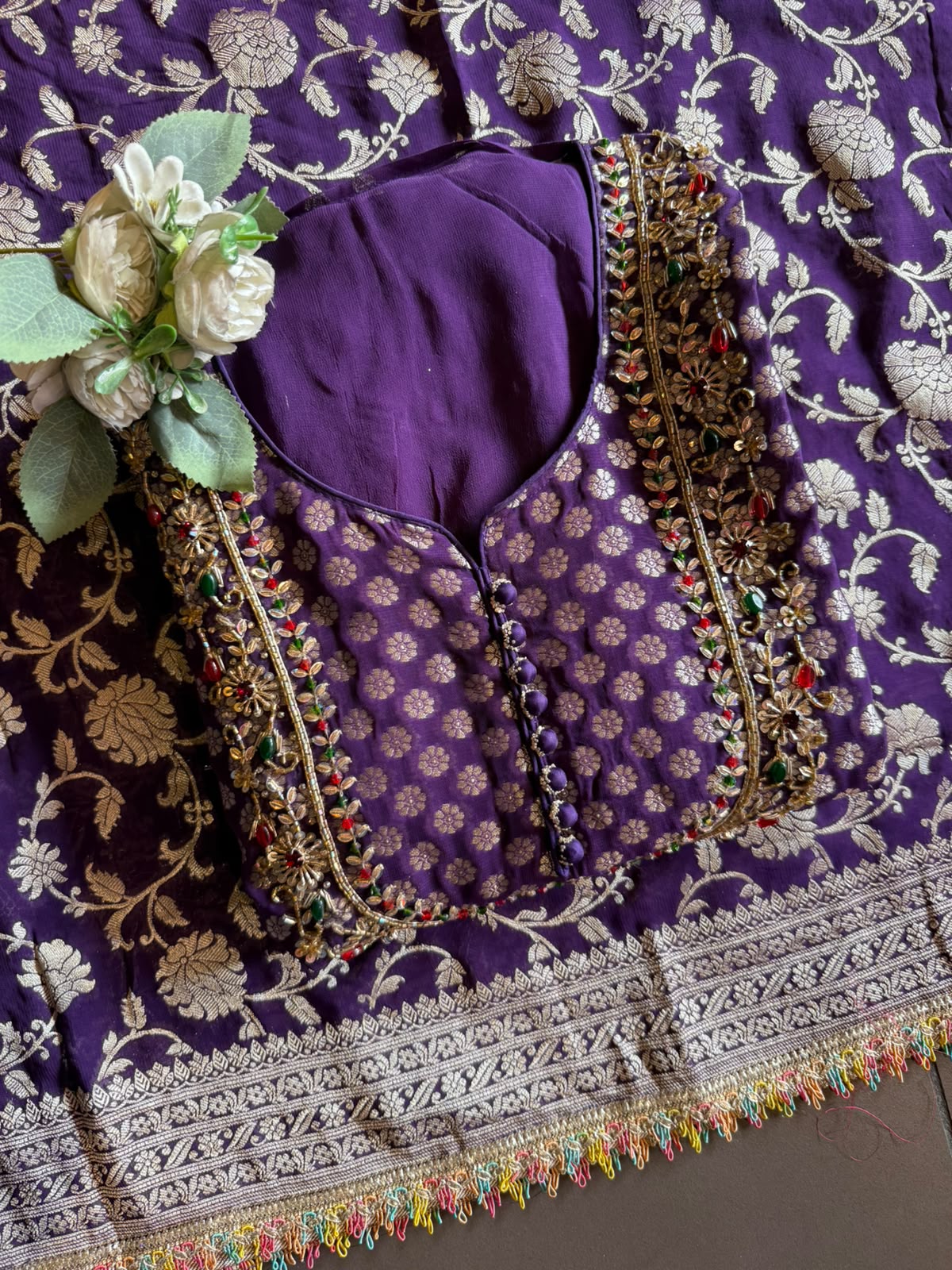 Khaddi Georgette  Banarasi Suit Set