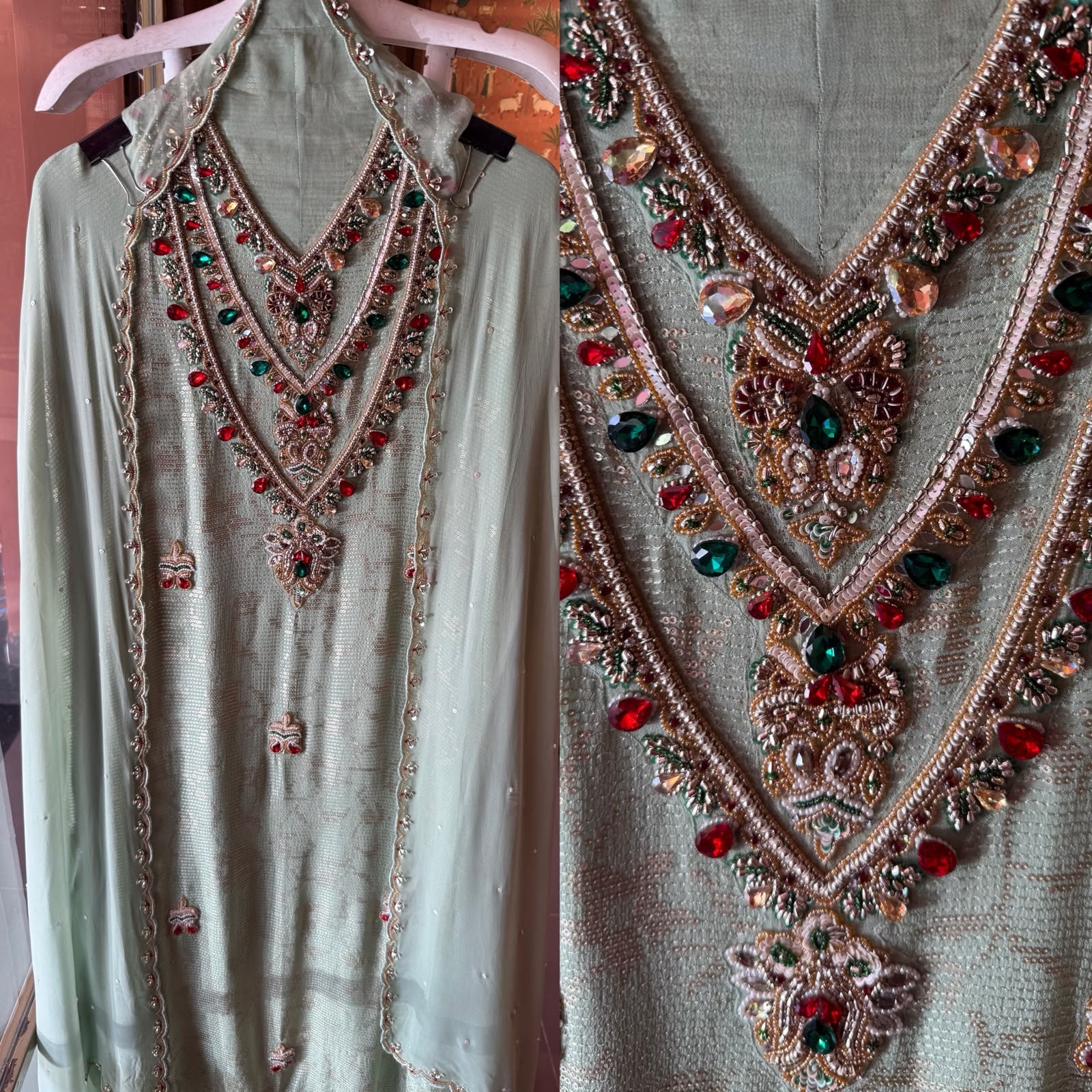 Georgette with sequence embellished Suit Set