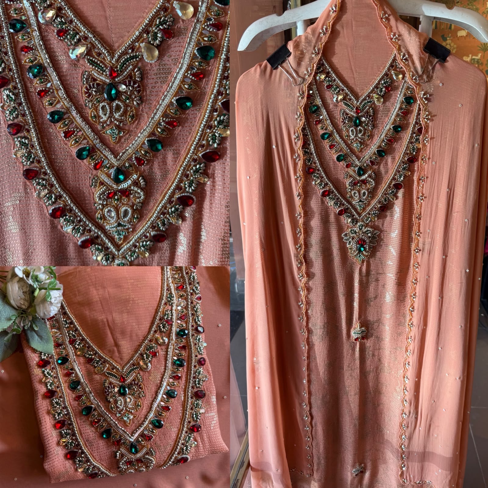 Georgette with sequence embellished Suit Set