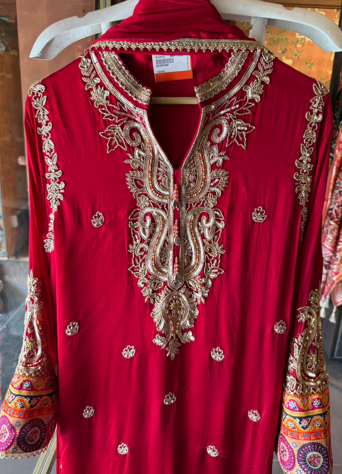 Hand-Embroidered Kurta Set