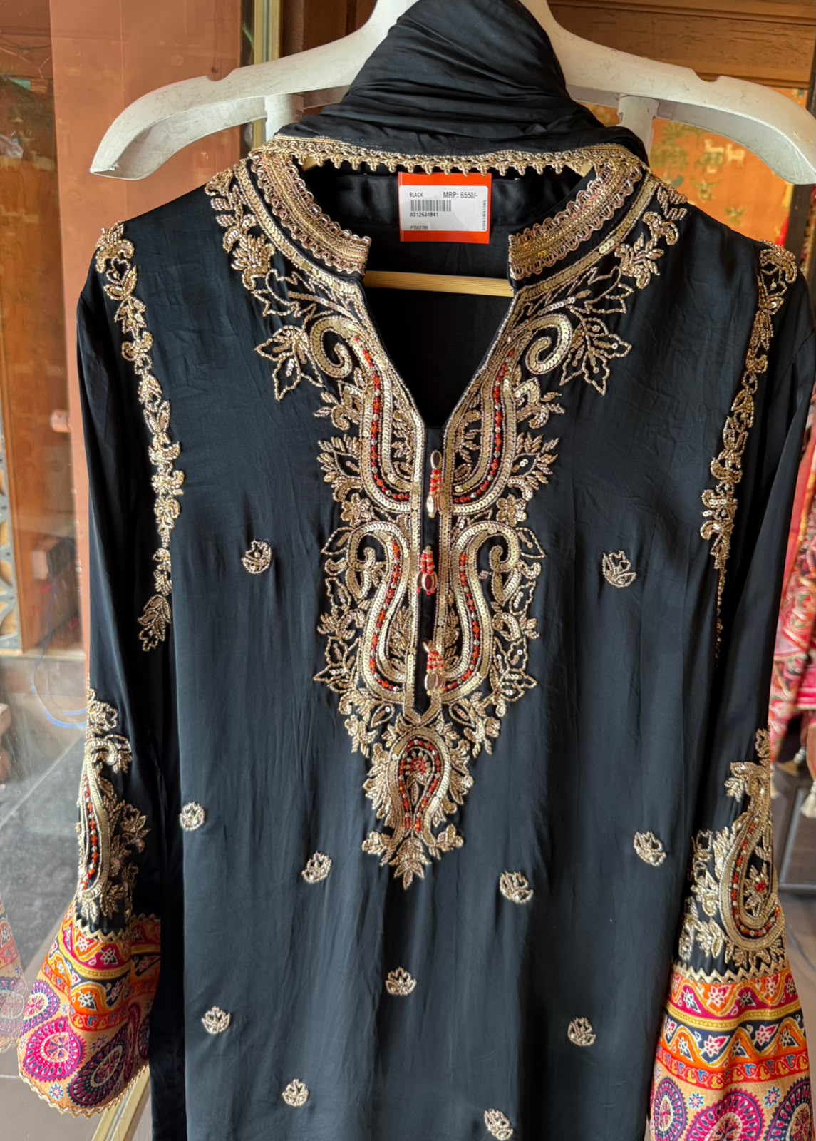 Hand-Embroidered Kurta Set