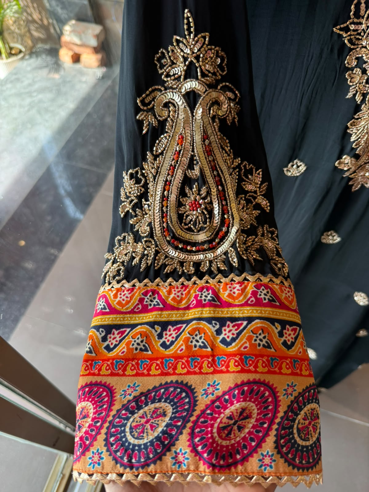 Hand-Embroidered Kurta Set