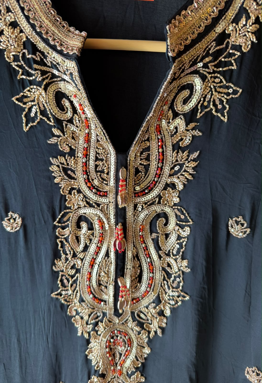 Hand-Embroidered Kurta Set