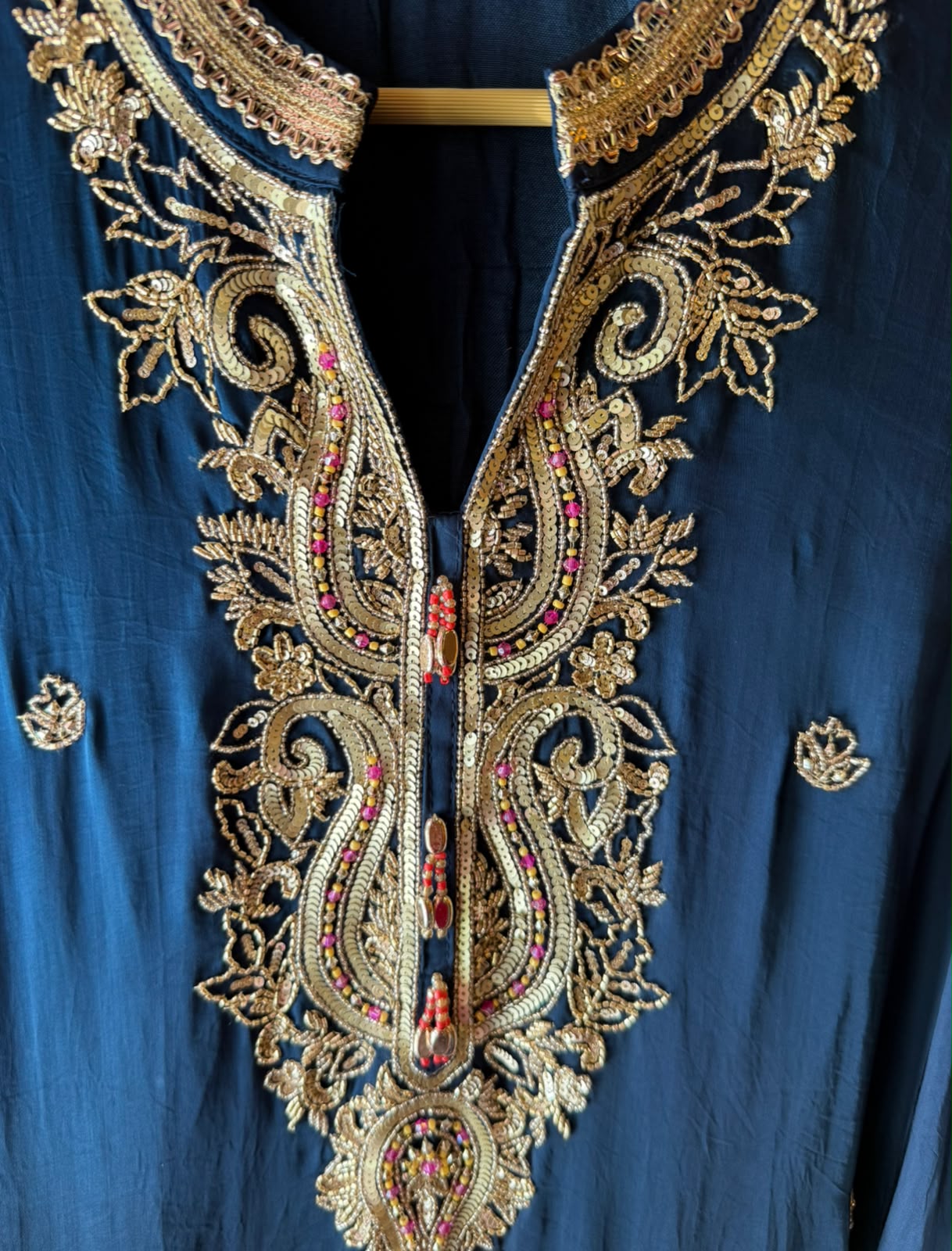 Hand-Embroidered Kurta Set