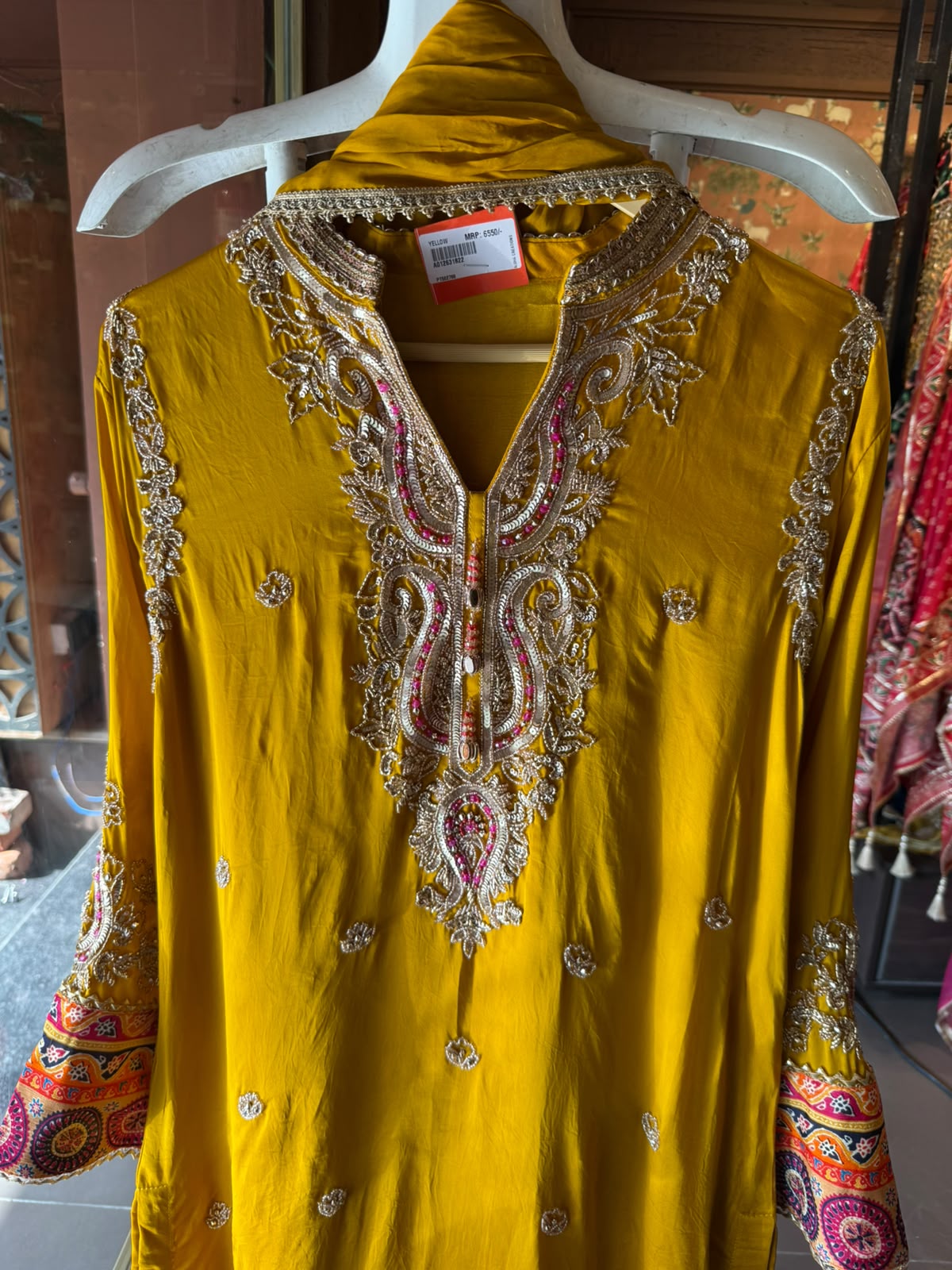 Hand-Embroidered Kurta Set