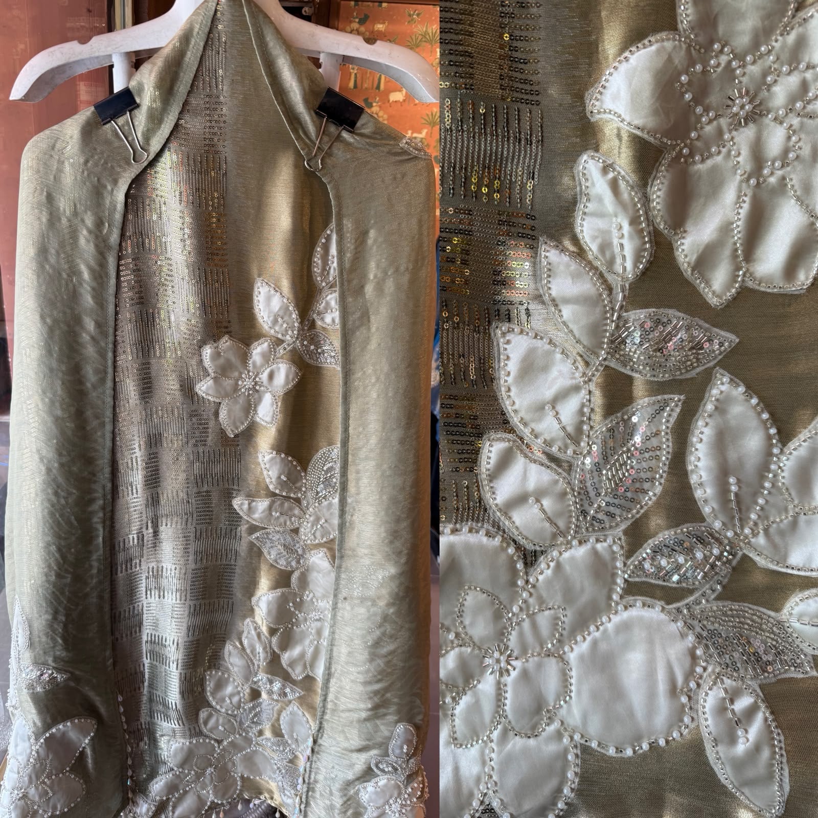 Champagne Appliqué patchwork floral Luxury Set