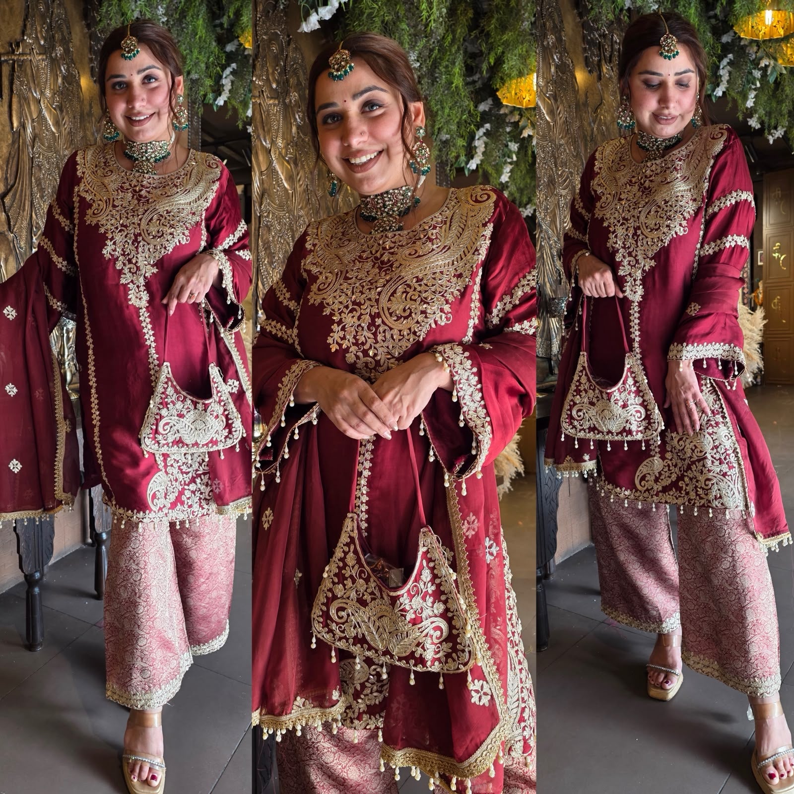 Pure Satin silk kurta