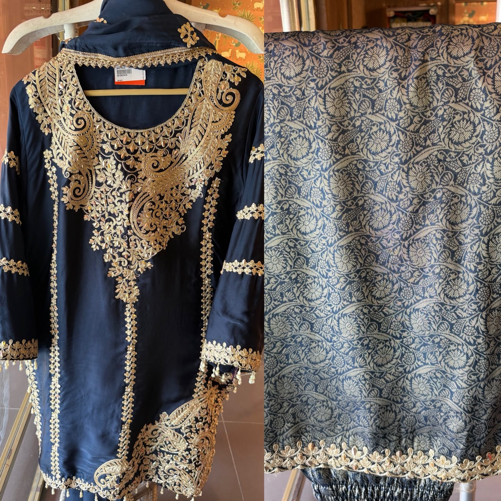 Pure Satin silk kurta