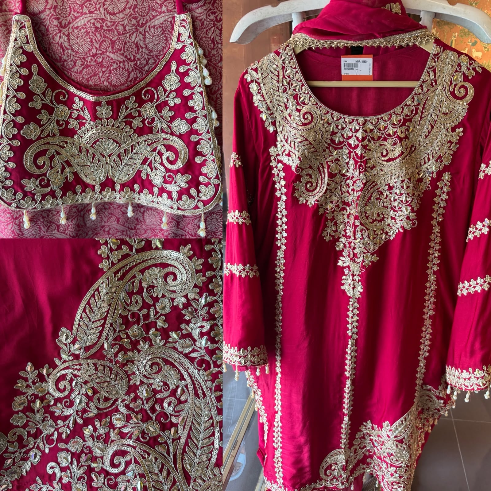 Pure Satin silk kurta