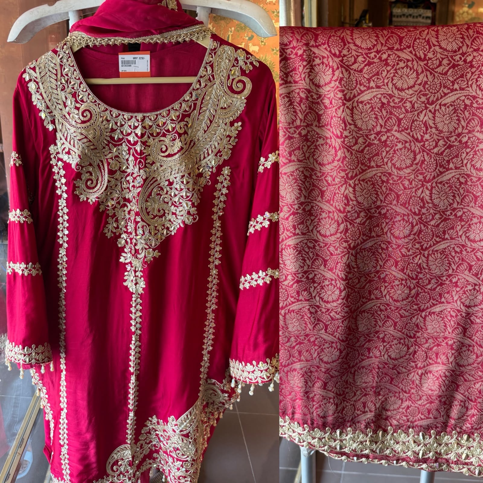 Pure Satin silk kurta