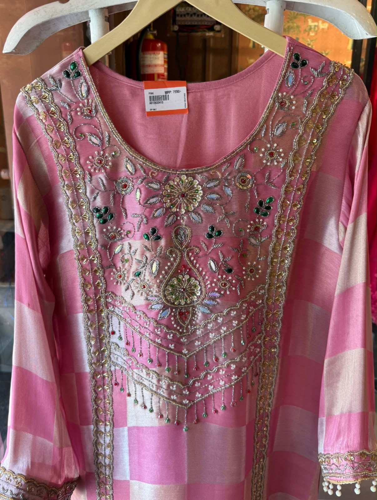 Pearl Embellished Designer Long dress
