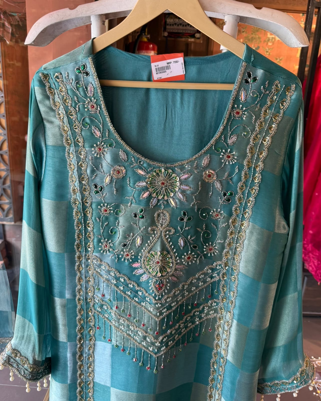 Pearl Embellished Designer Long dress