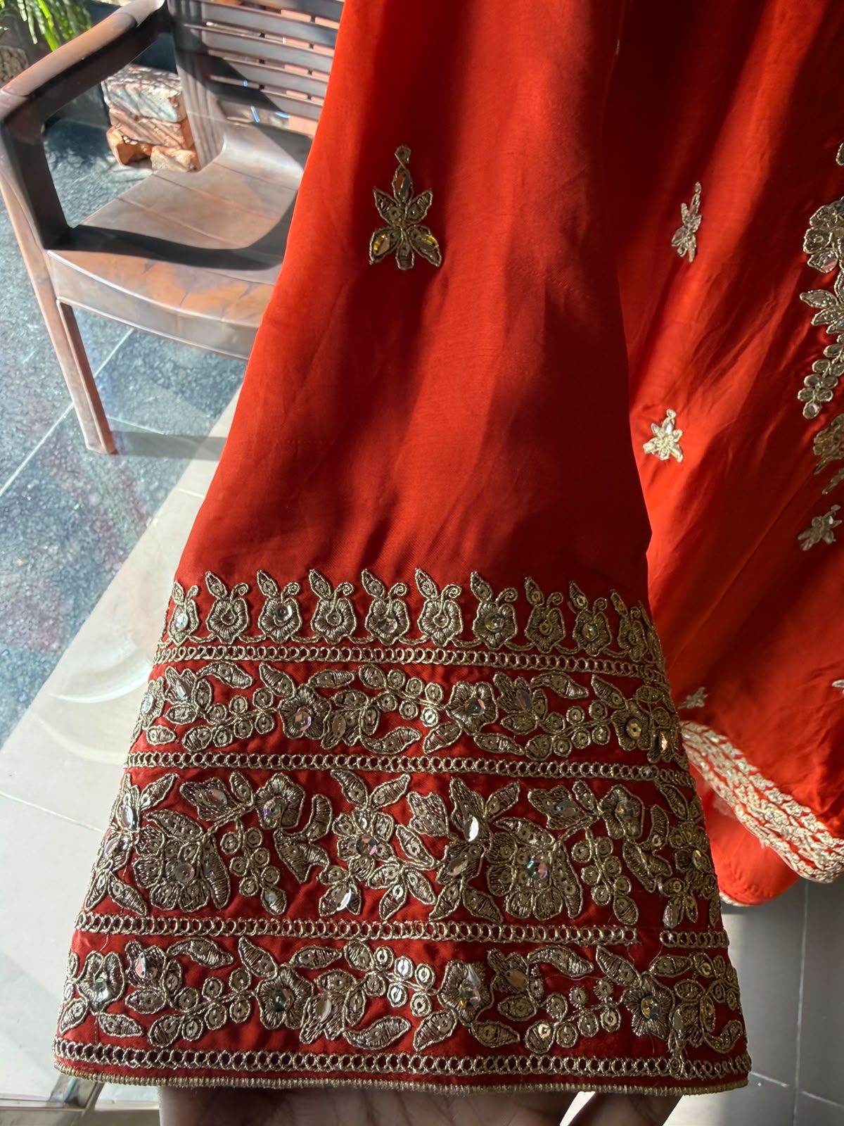 Hand-Embroidered Luxury farshi salwar Suit Set