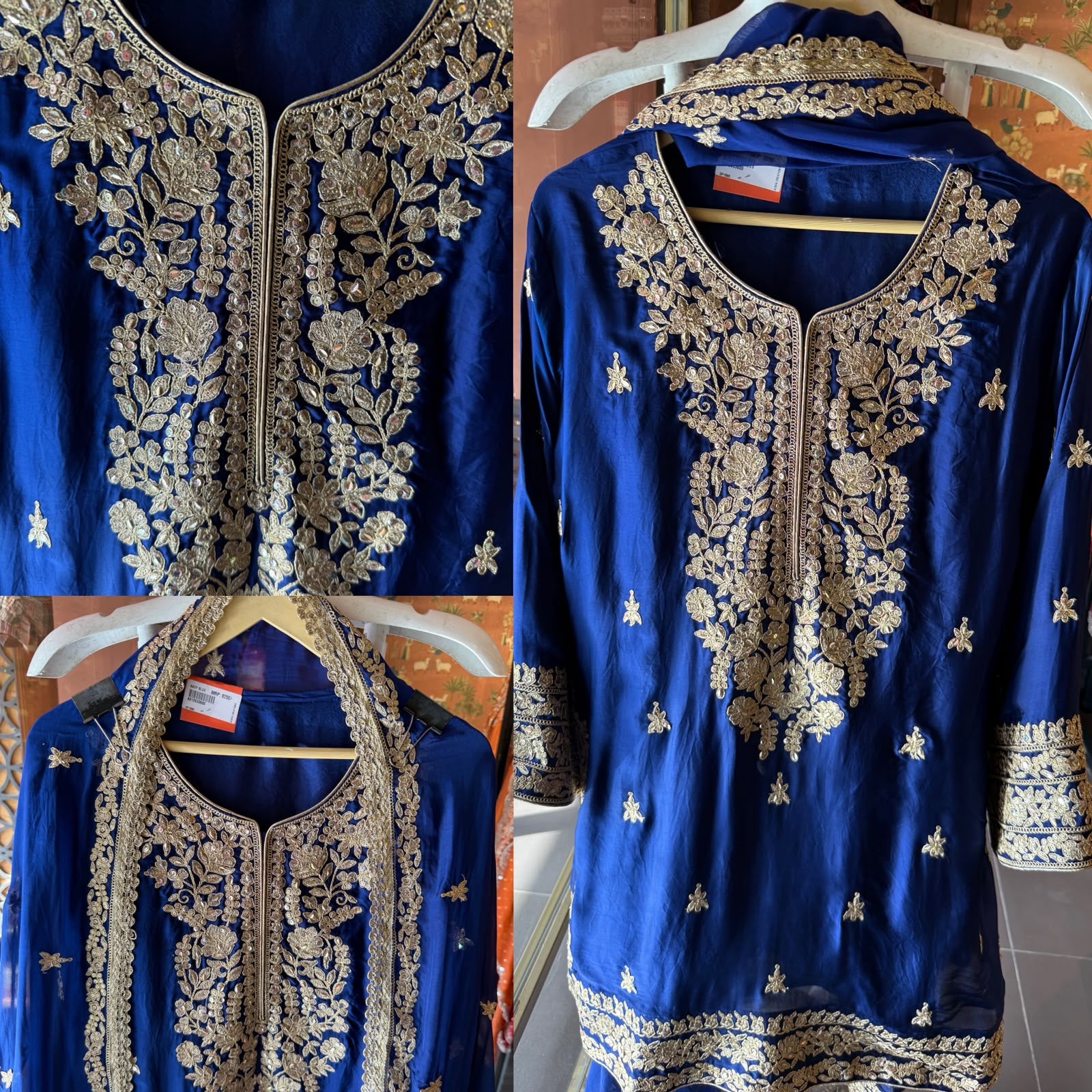 Hand-Embroidered Luxury farshi salwar Suit Set