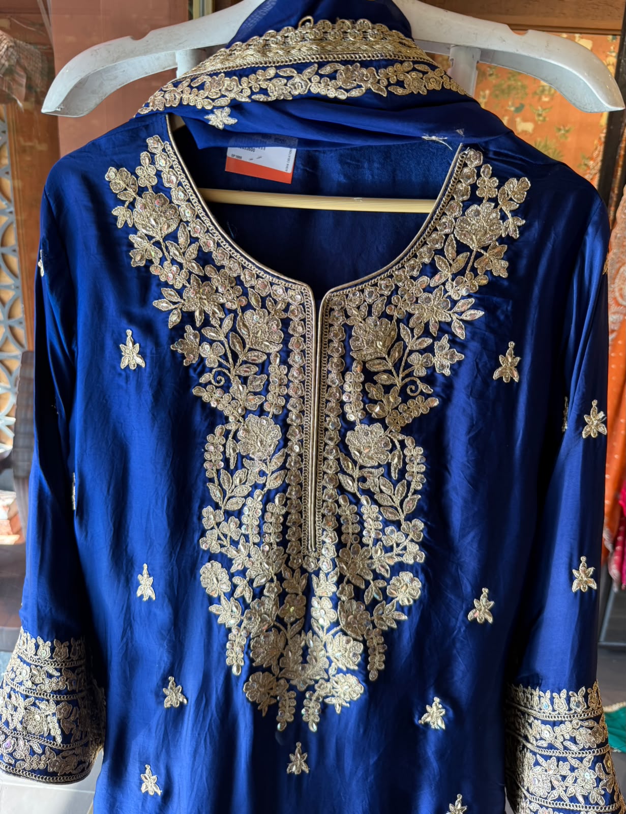 Hand-Embroidered Luxury farshi salwar Suit Set