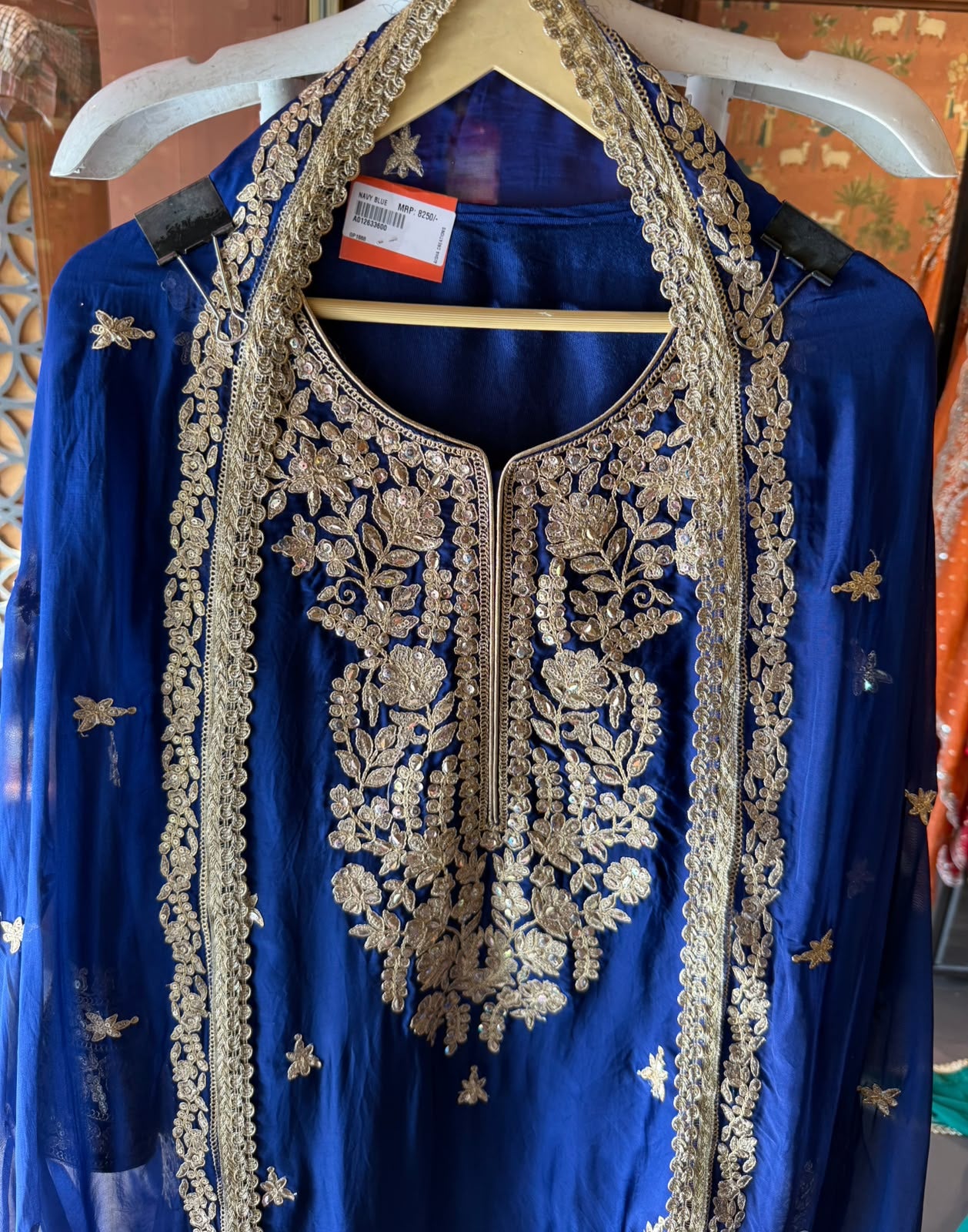 Hand-Embroidered Luxury farshi salwar Suit Set