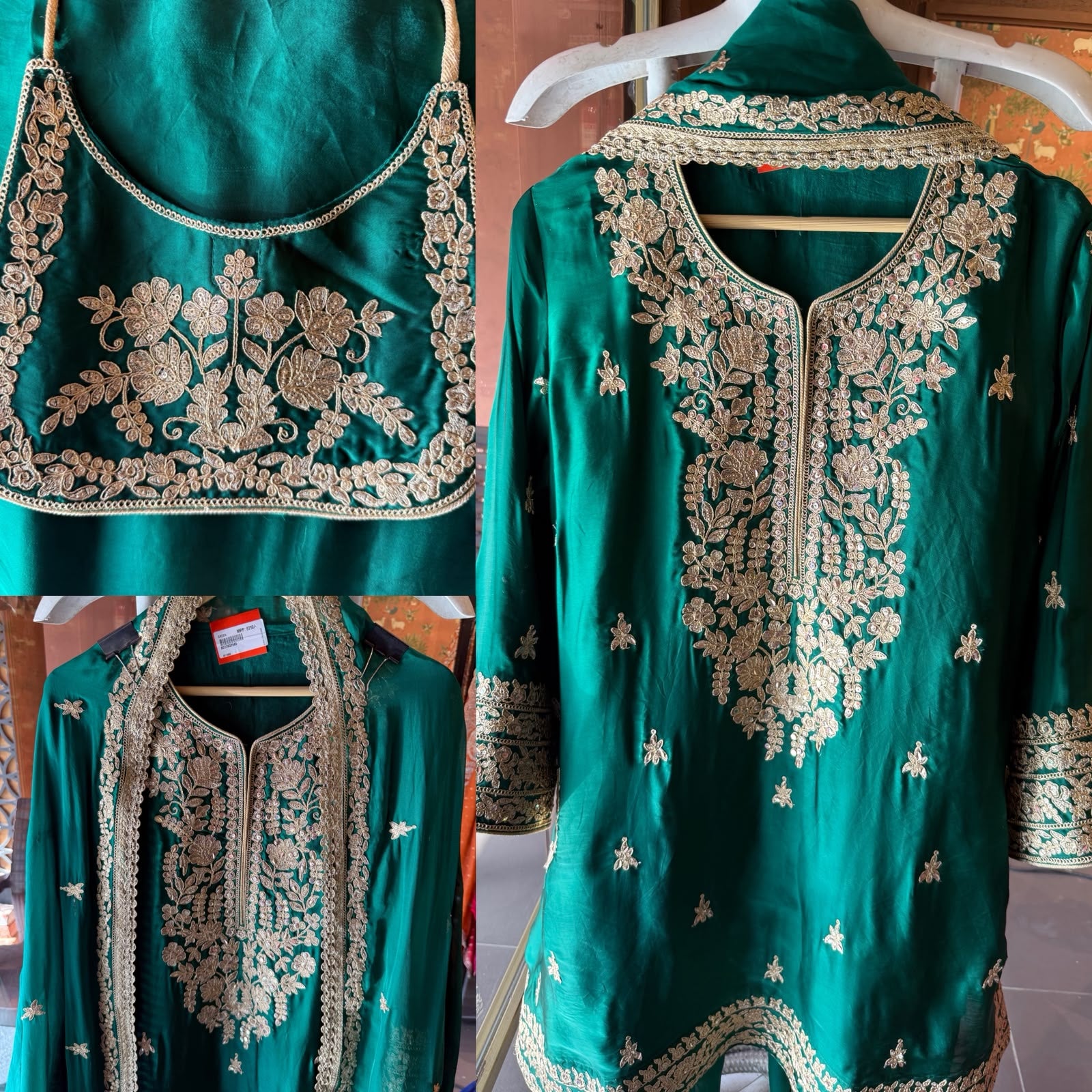 Hand-Embroidered Luxury farshi salwar Suit Set