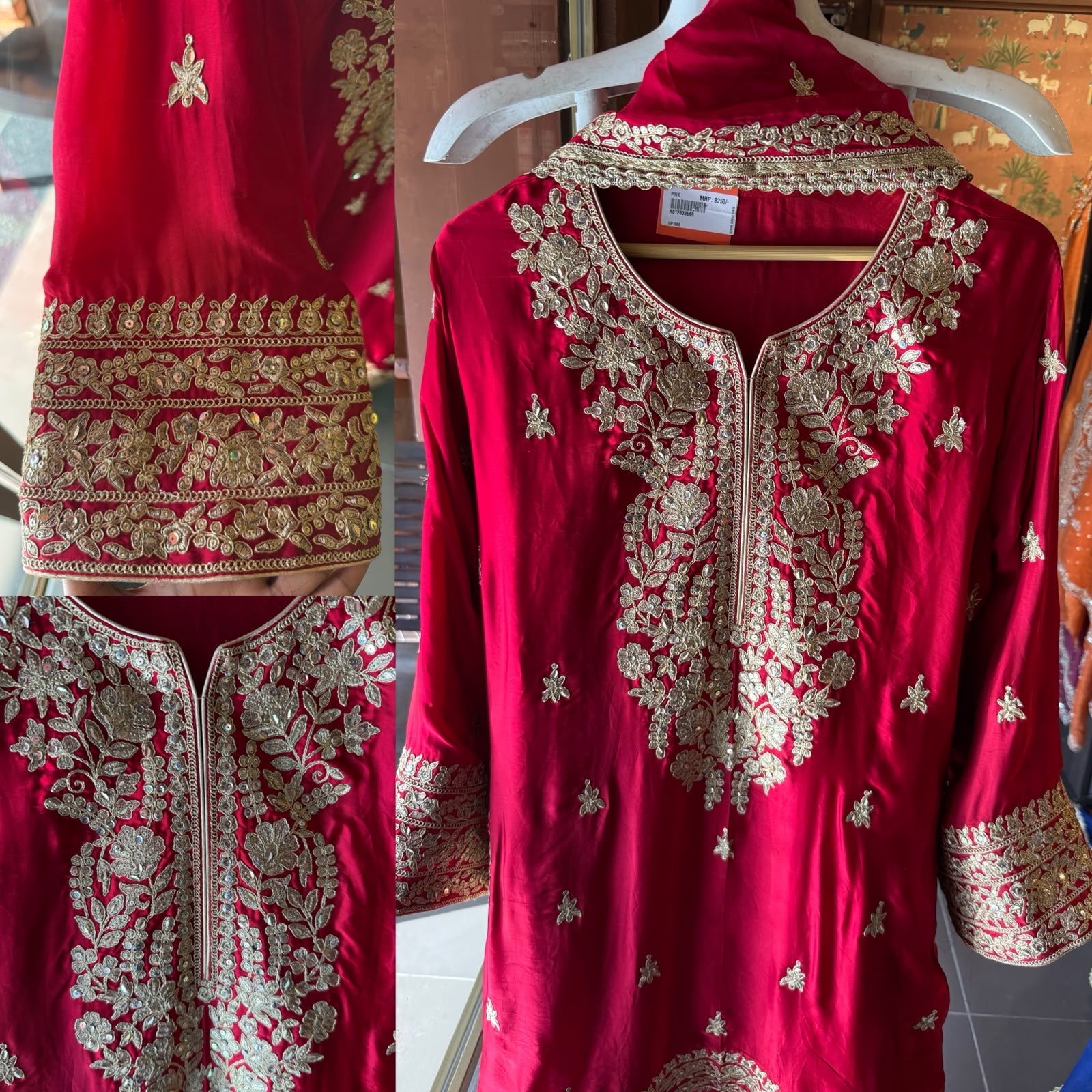 Hand-Embroidered Luxury farshi salwar Suit Set