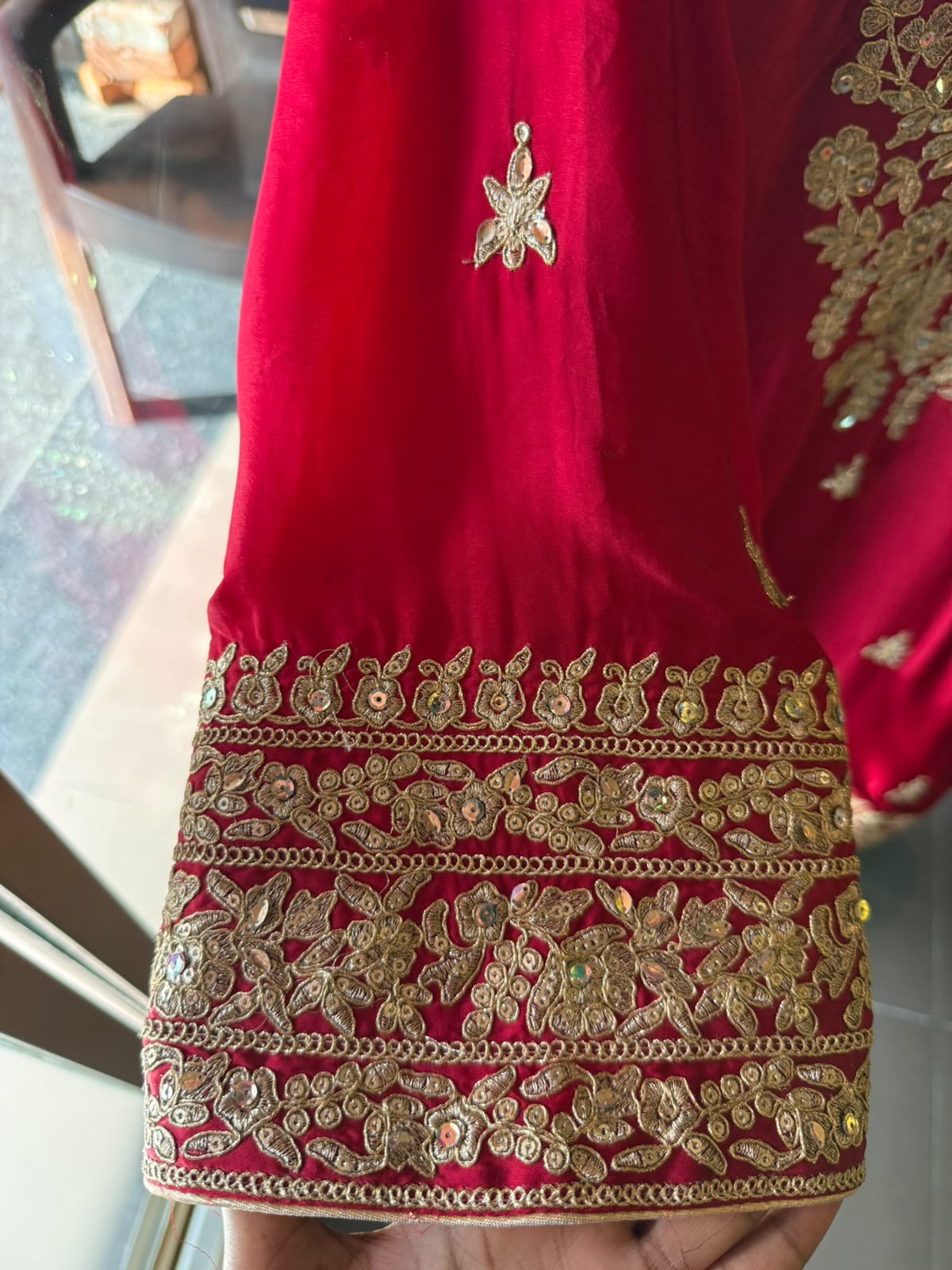 Hand-Embroidered Luxury farshi salwar Suit Set