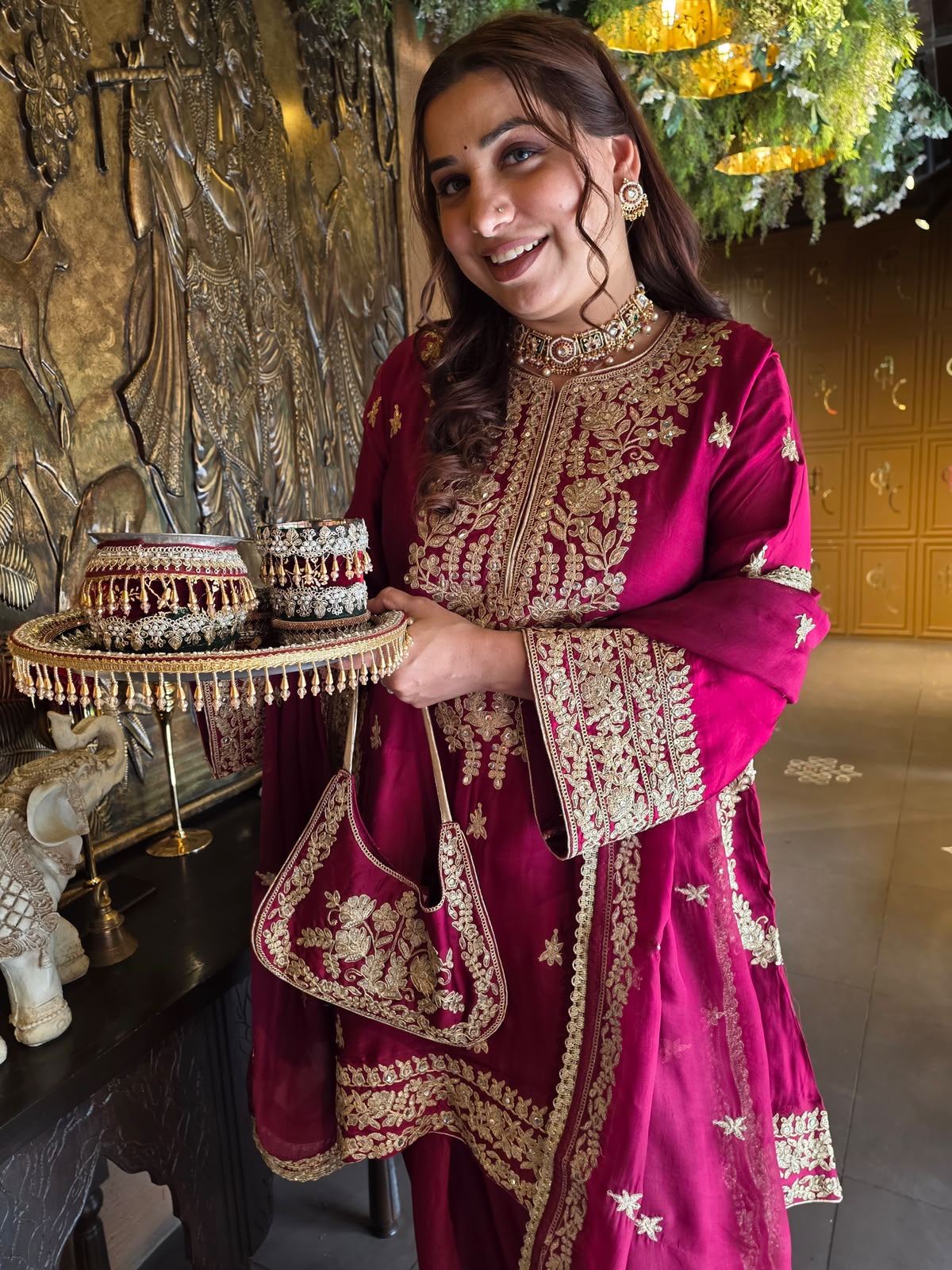Hand-Embroidered Luxury farshi salwar Suit Set