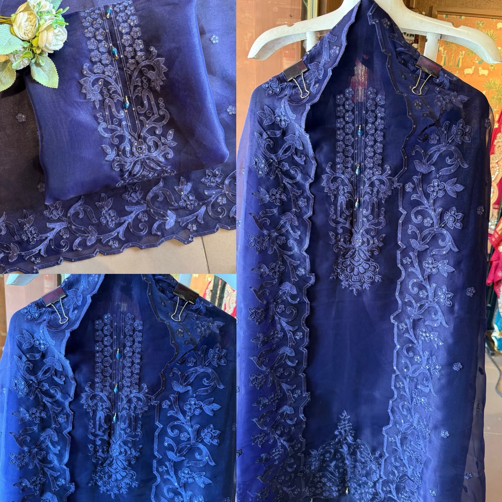 Premium soft organza tissue suit