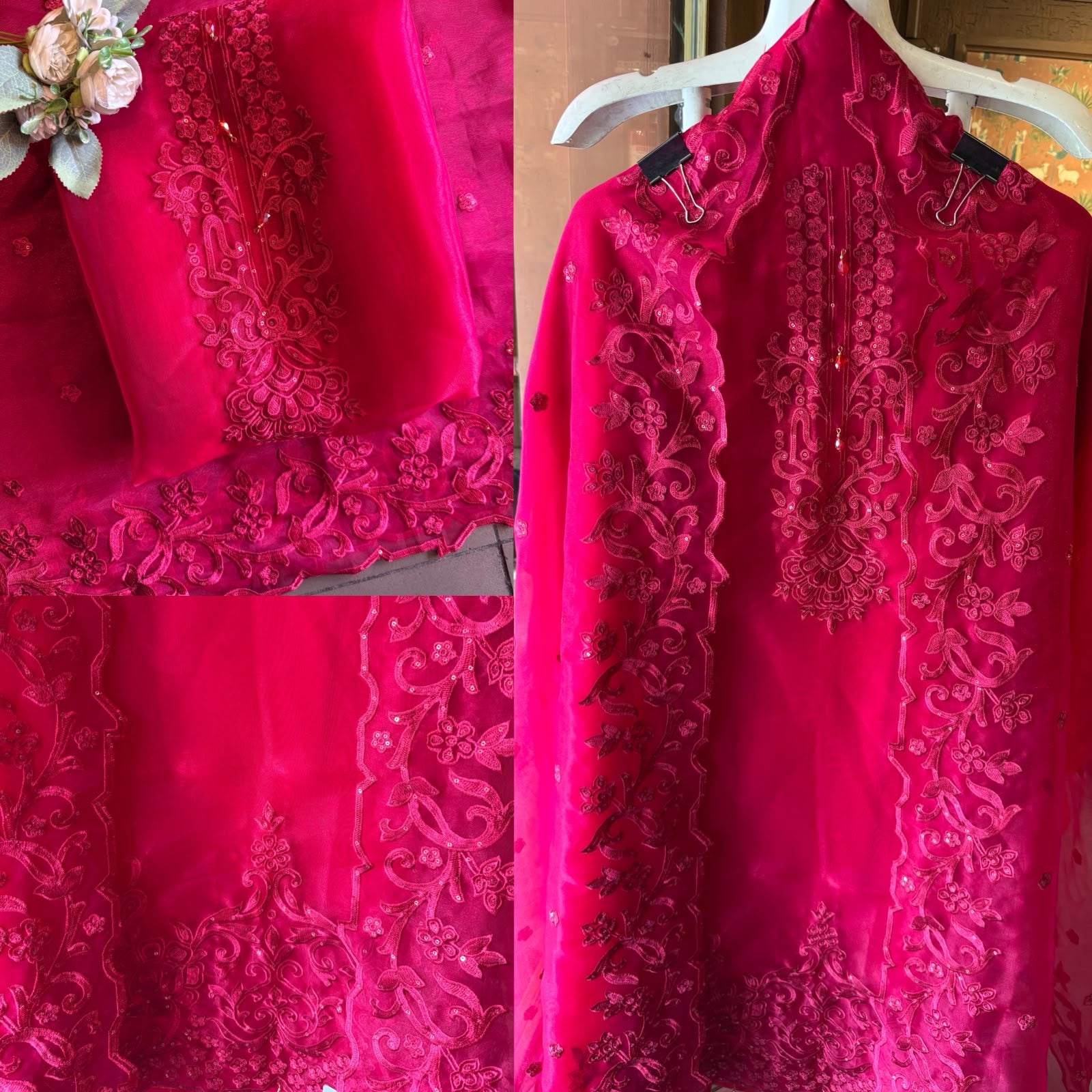 Premium soft organza tissue suit
