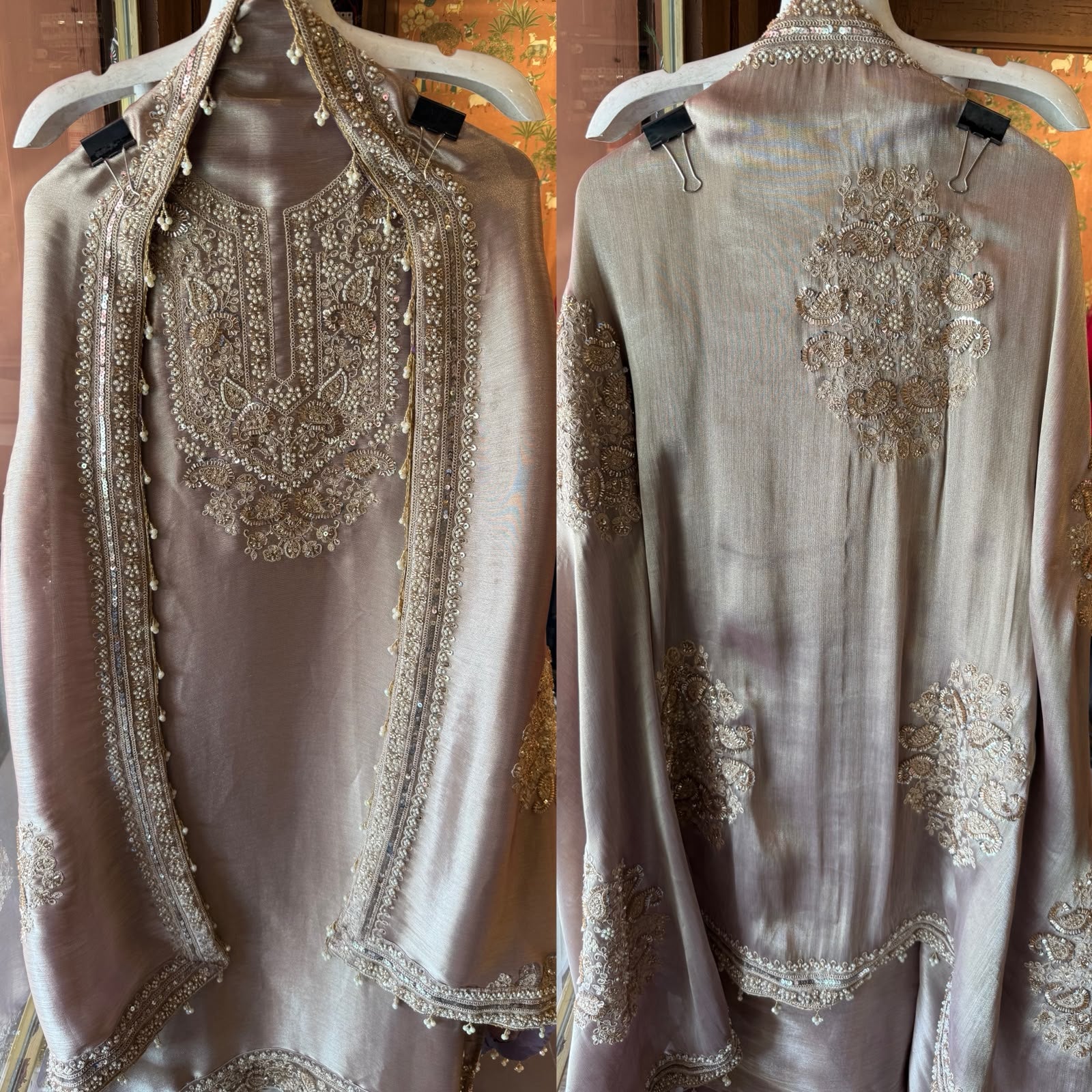Giraffe Tissue wedding-wear Suit set