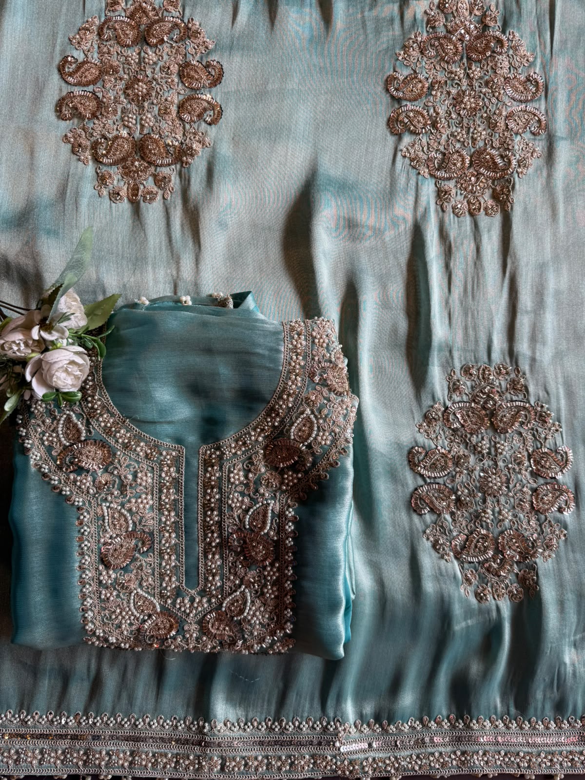 Giraffe Tissue wedding-wear Suit set