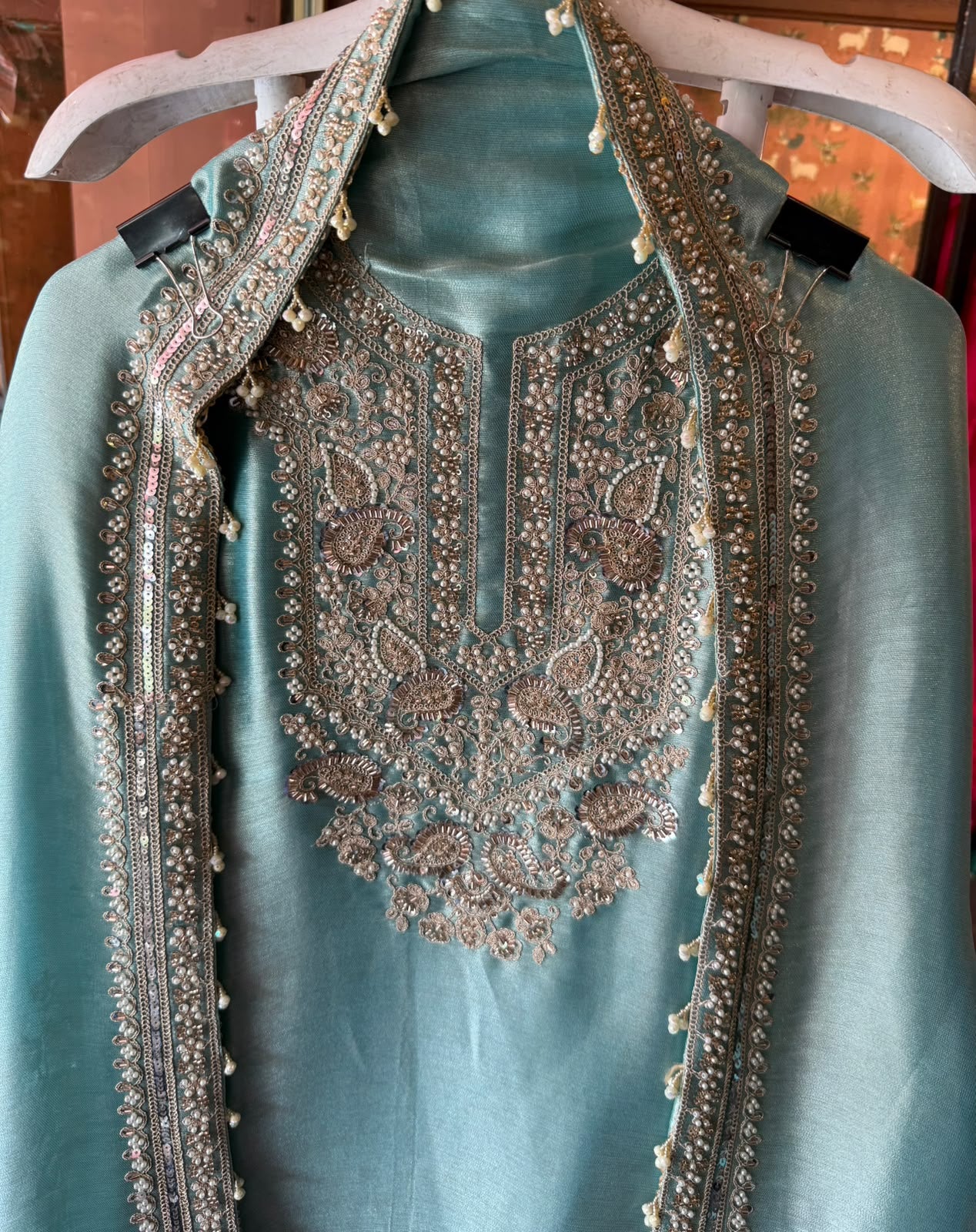 Giraffe Tissue wedding-wear Suit set